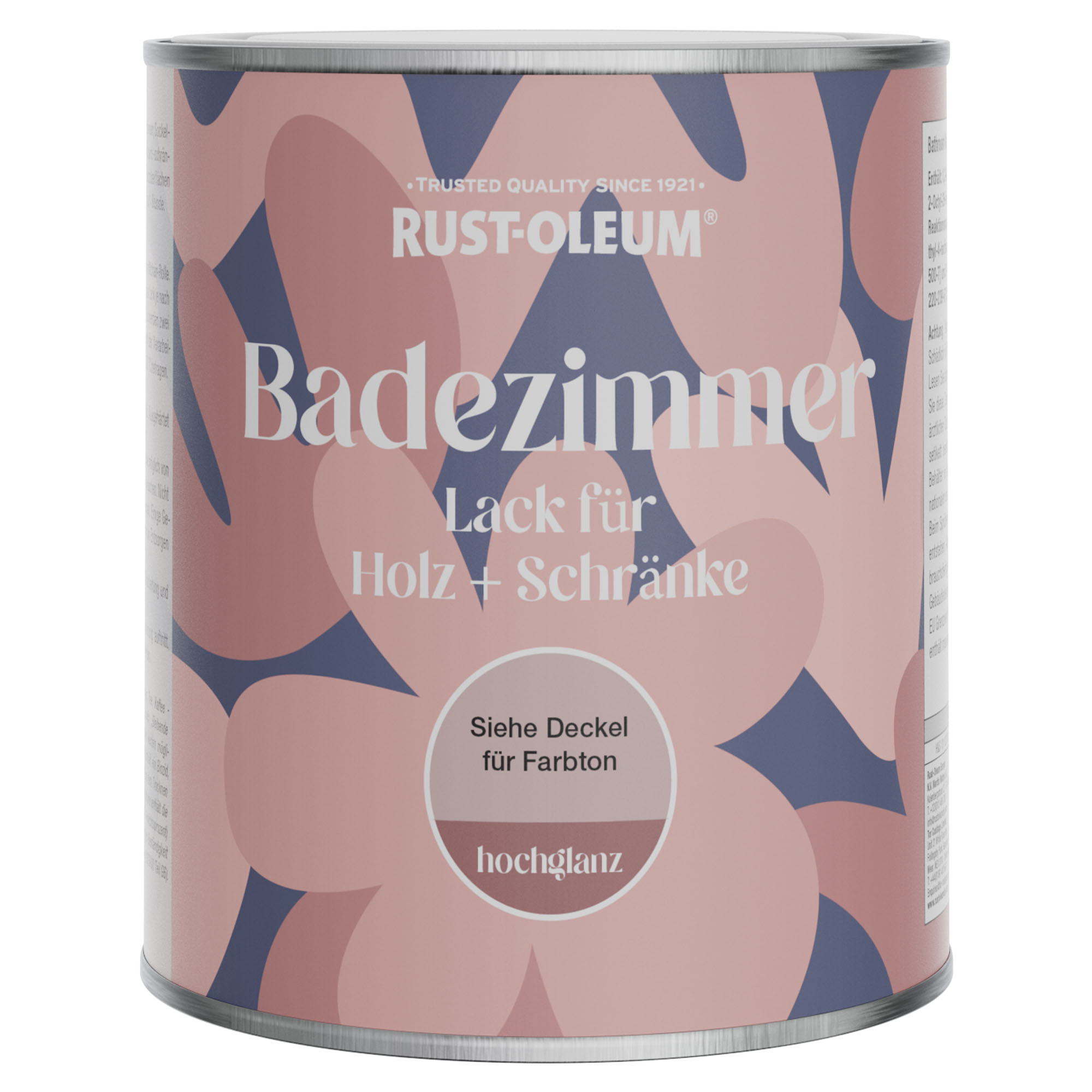 Badezimmerlack für Holz und Schränke, Hochglanz  - Bordeaux 750ml