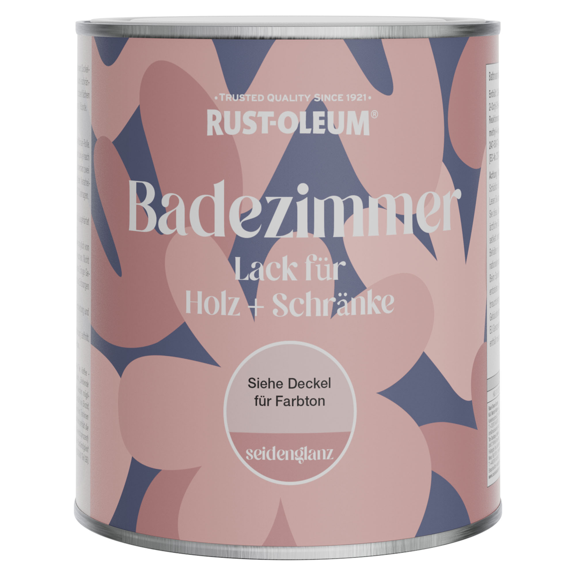 Badezimmerlack für Holz und Schränke, Seidenglanz - Bordeaux 750ml