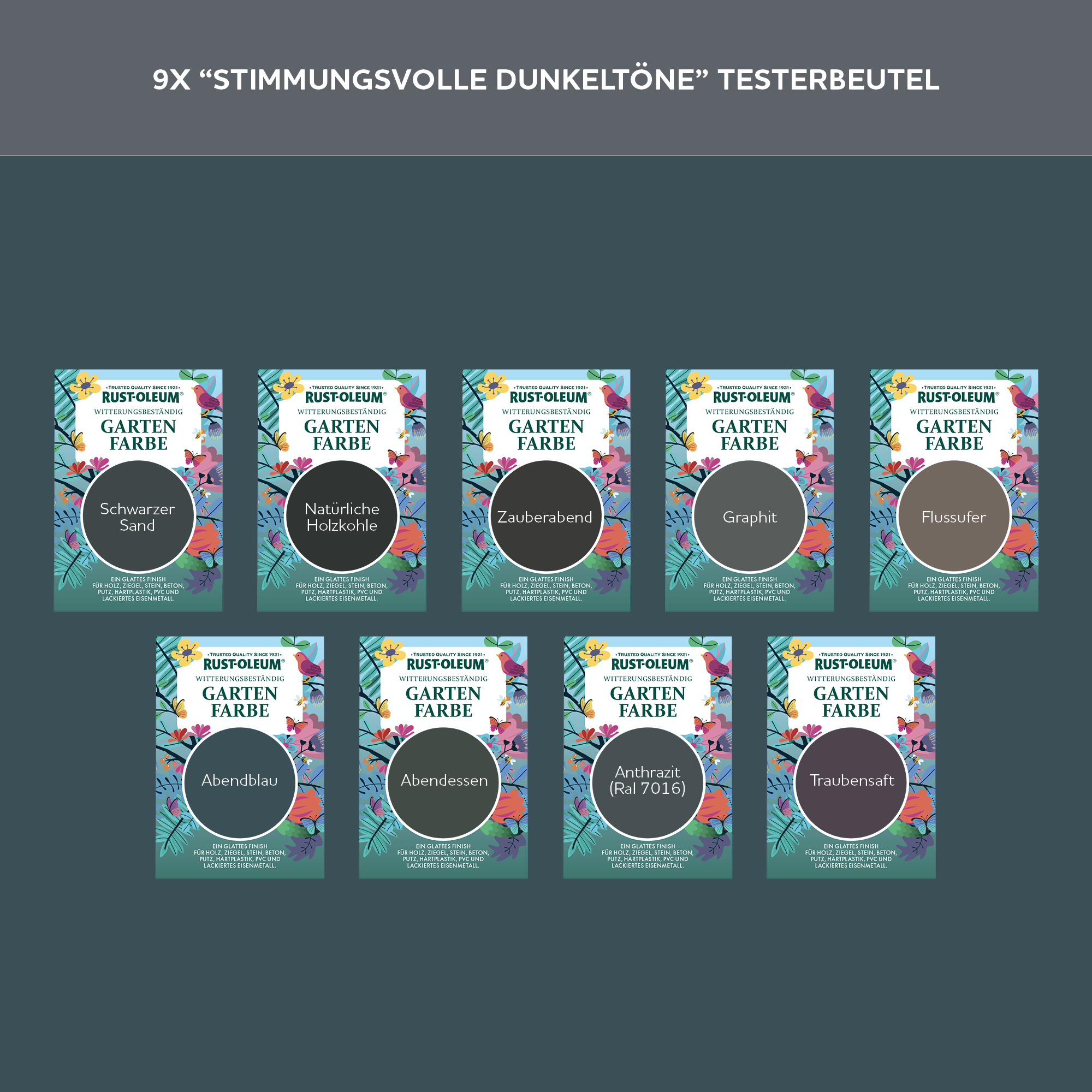 Holzfarbe Für Aussen Testerbox - Stimmungsvolle Dunkletöne