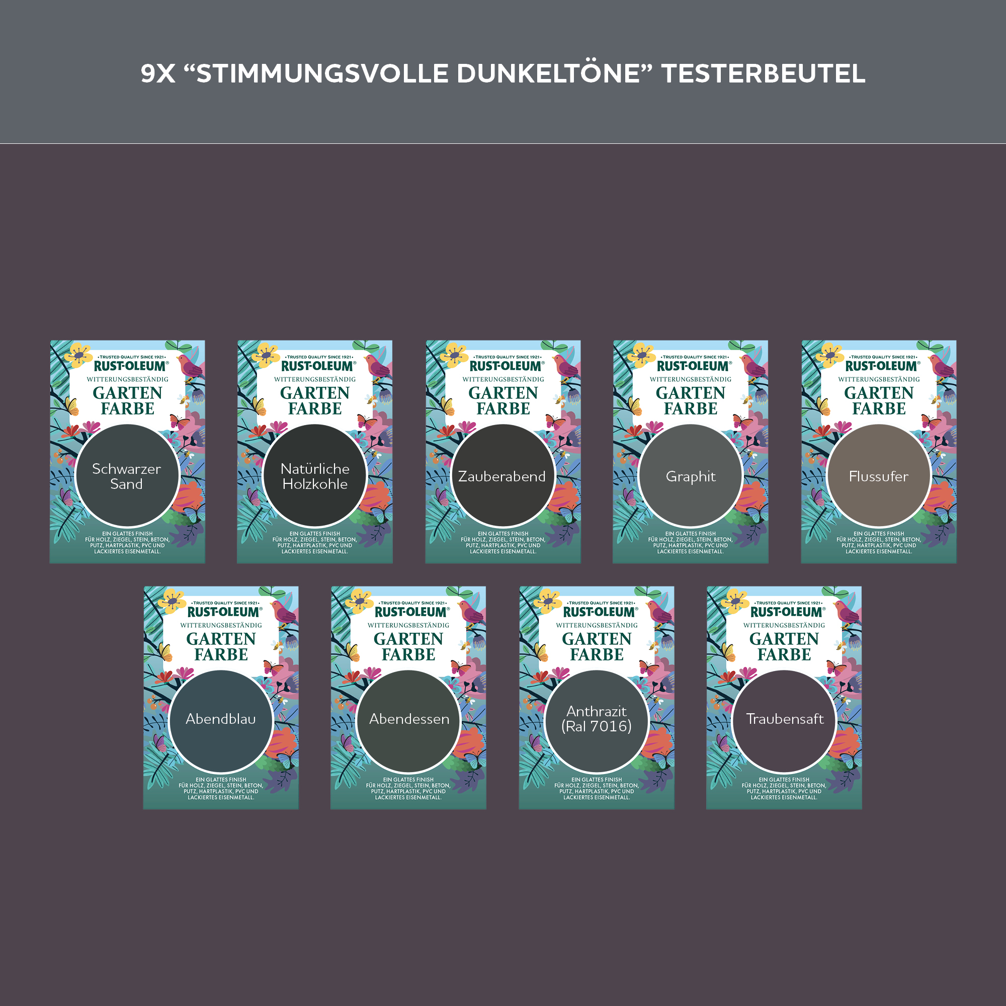 Holzfarbe Für Aussen Testerbox - Stimmungsvolle Dunkletöne