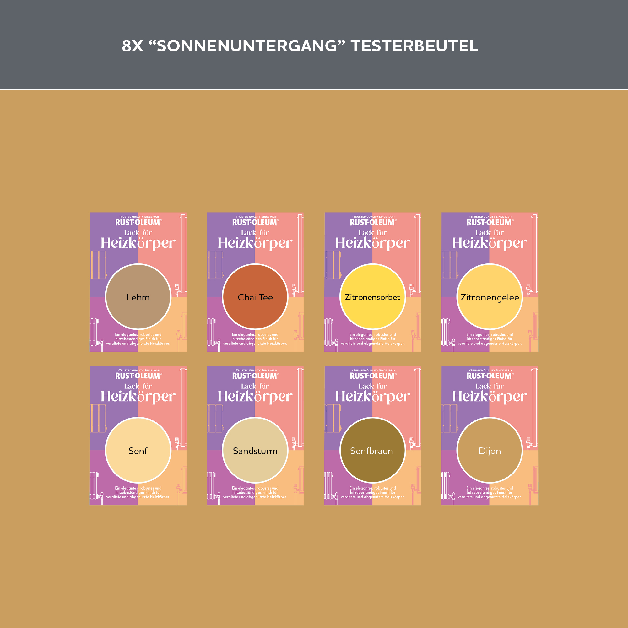 Heizkörper Testerbox - Sonnenuntergang