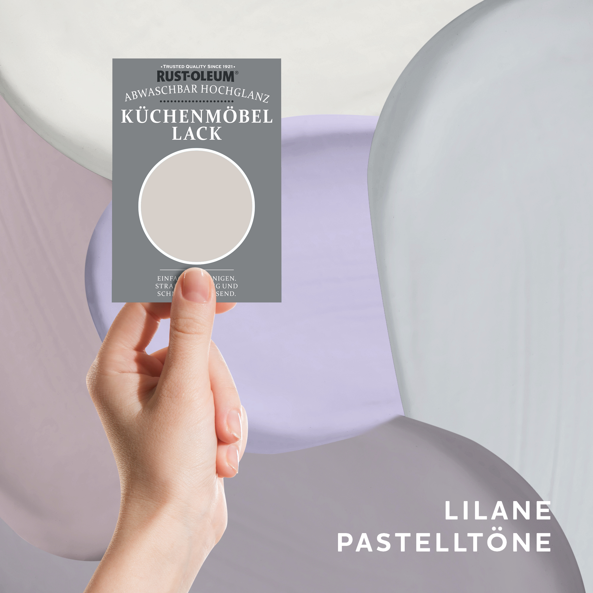 Küchenschränke Testerbox  -  Lilane Pastelltöne