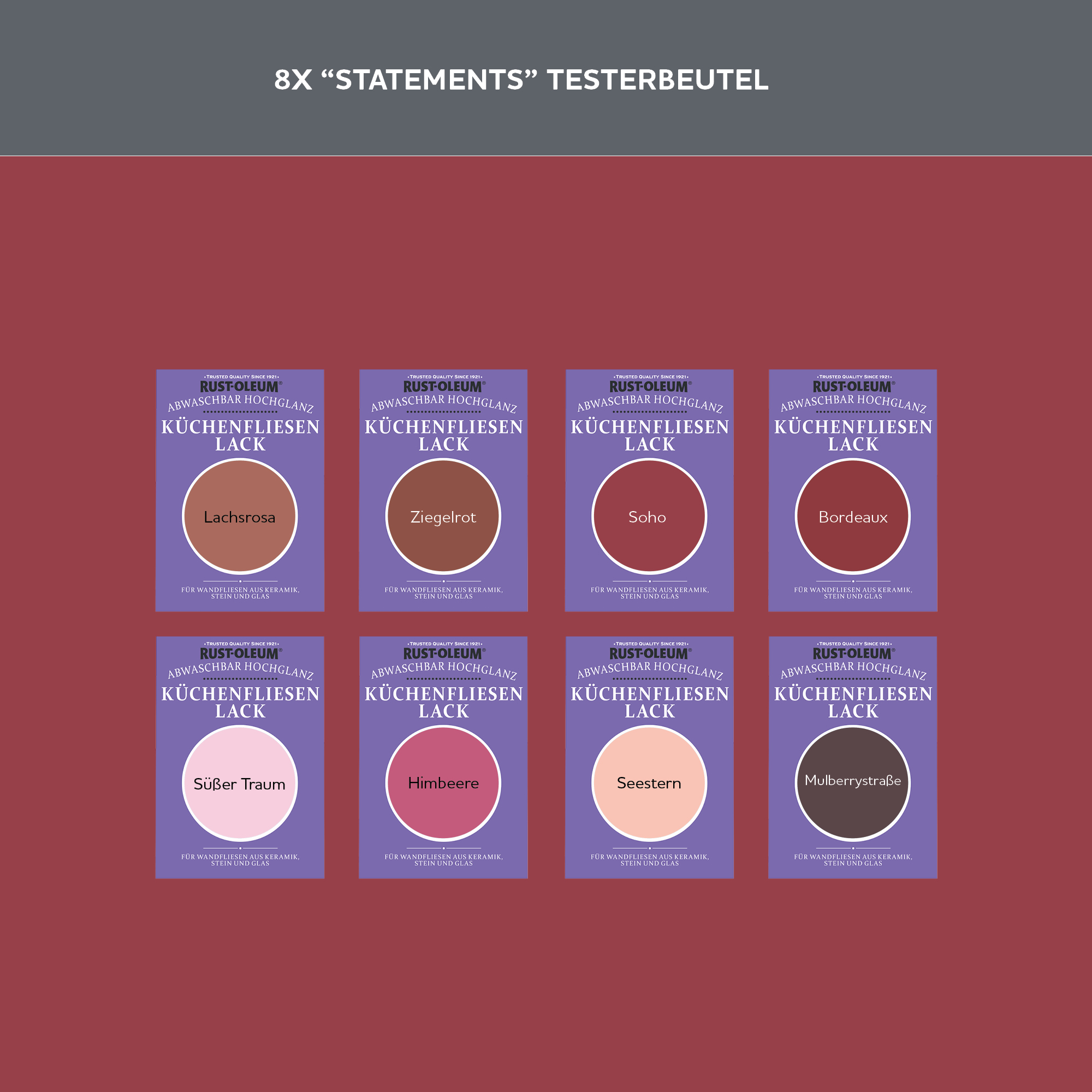 Küchenfliesen Testerbox  -  Statements