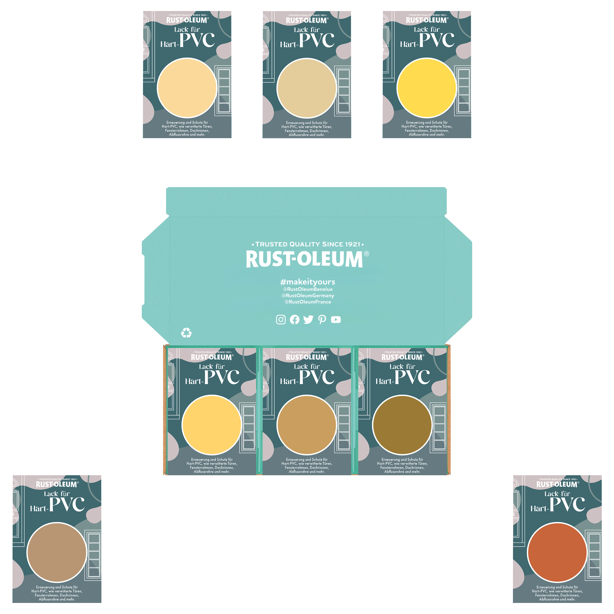 PVC-Lack Testerbox - Sonnenuntergang