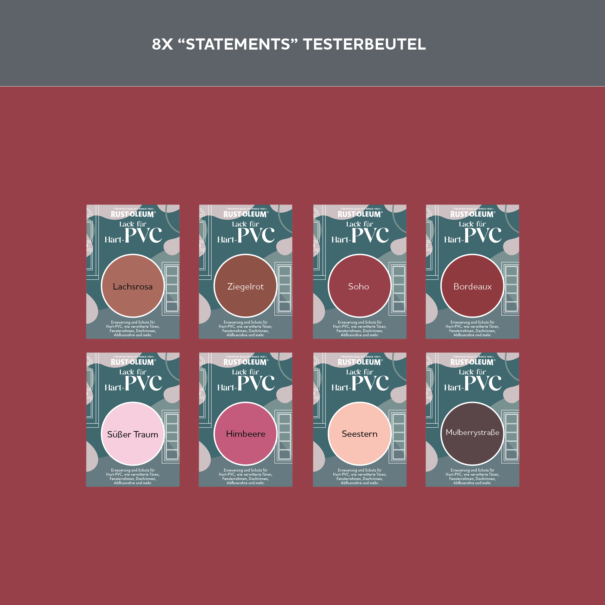 PVC-Lack Testerbox  -  Statements