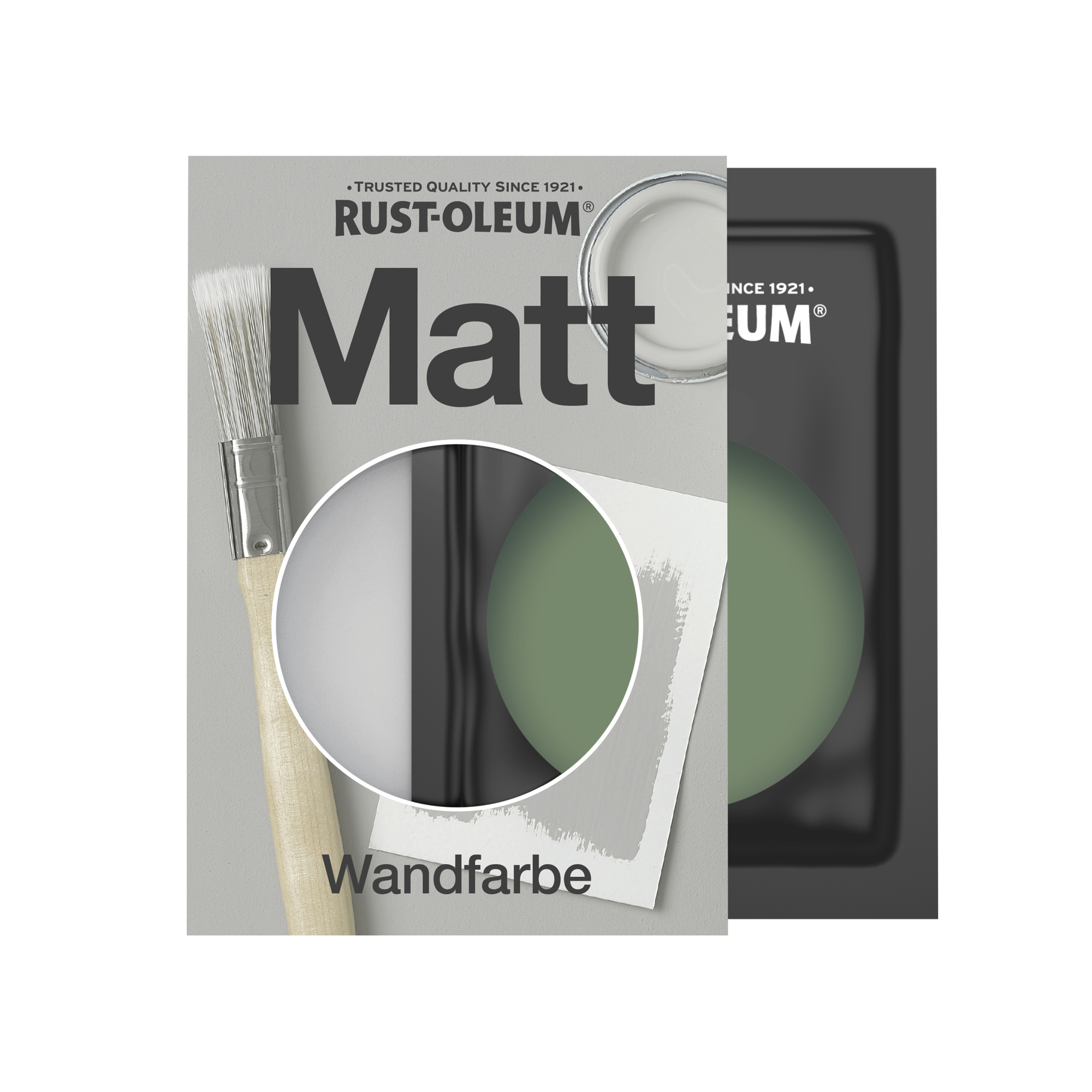 Abwaschbare matte Wandfarbe - Buchsbaum 10ml