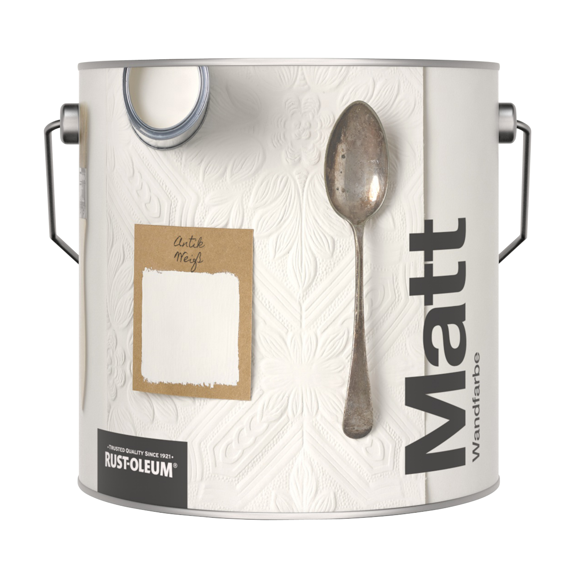 Abwaschbare matte Wandfarbe - Antik Weiβ 2.5L
