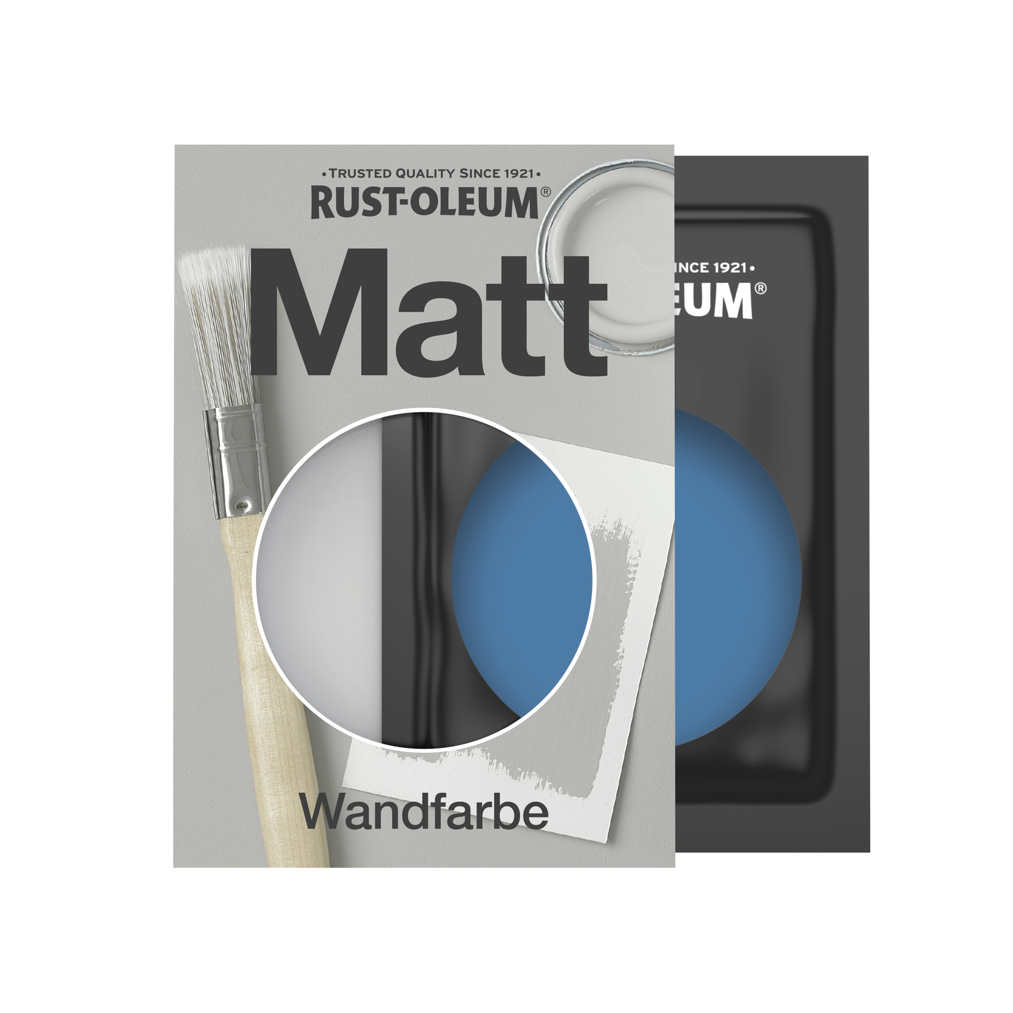 Abwaschbare matte Wandfarbe - Blaue Seide 10ml