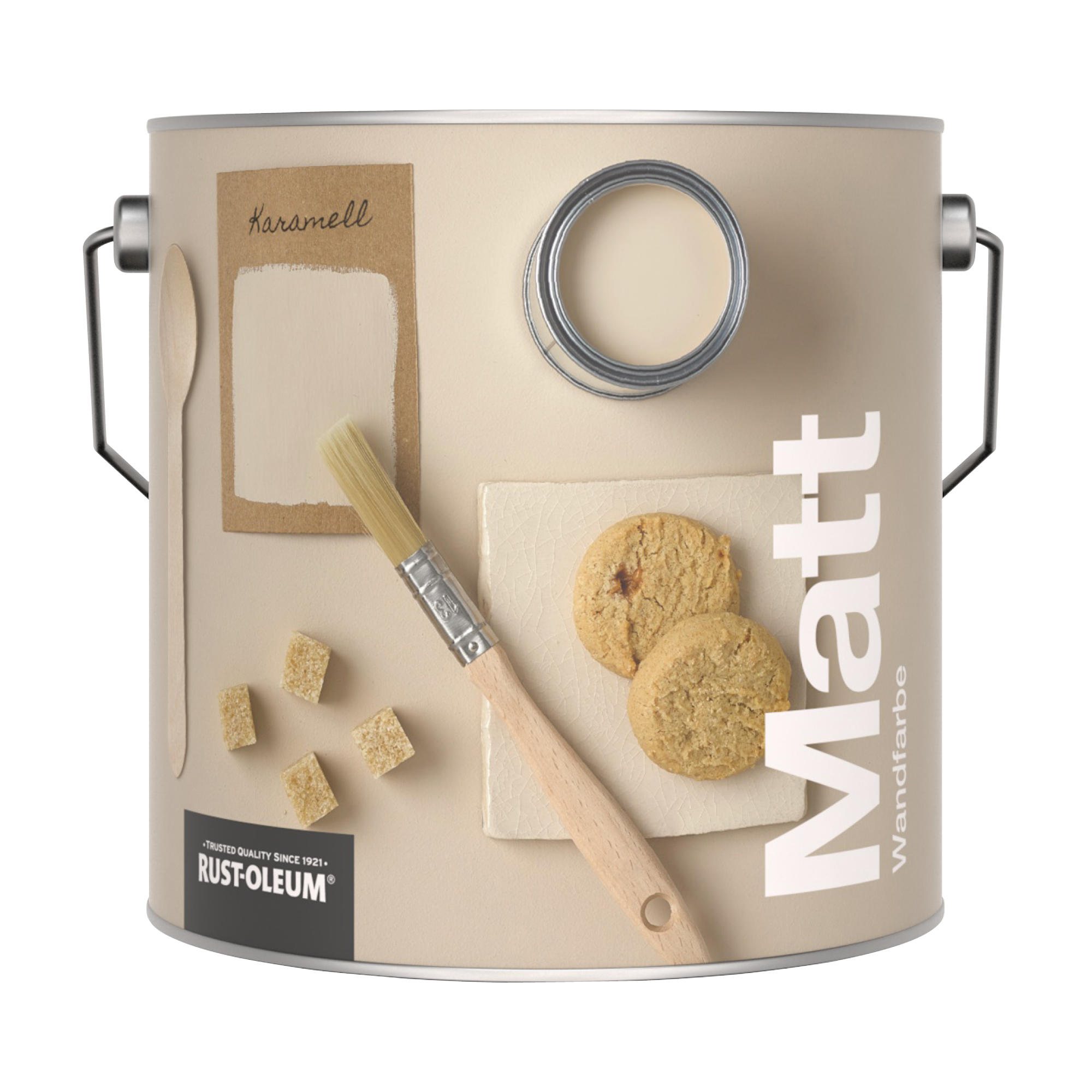 Abwaschbare matte Wandfarbe - Karamell 2.5L
