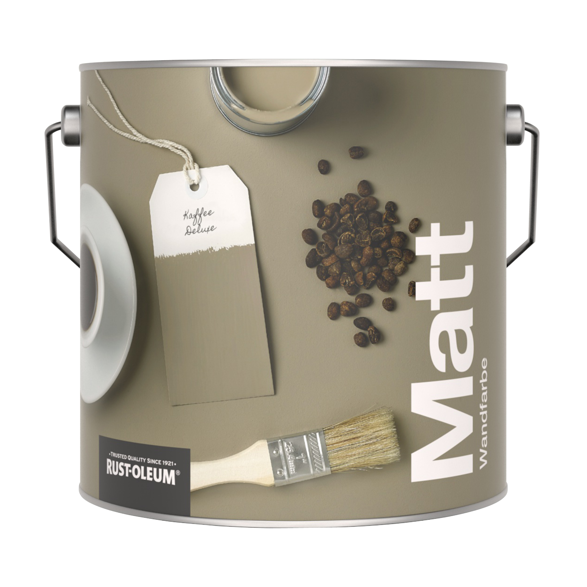 Abwaschbare matte Wandfarbe - Kaffee Deluxe 2.5L