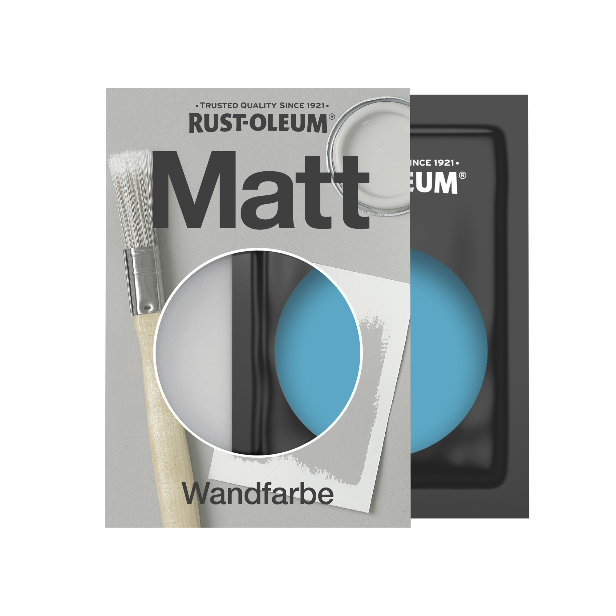 Abwaschbare matte Wandfarbe - Azurblau 10ml