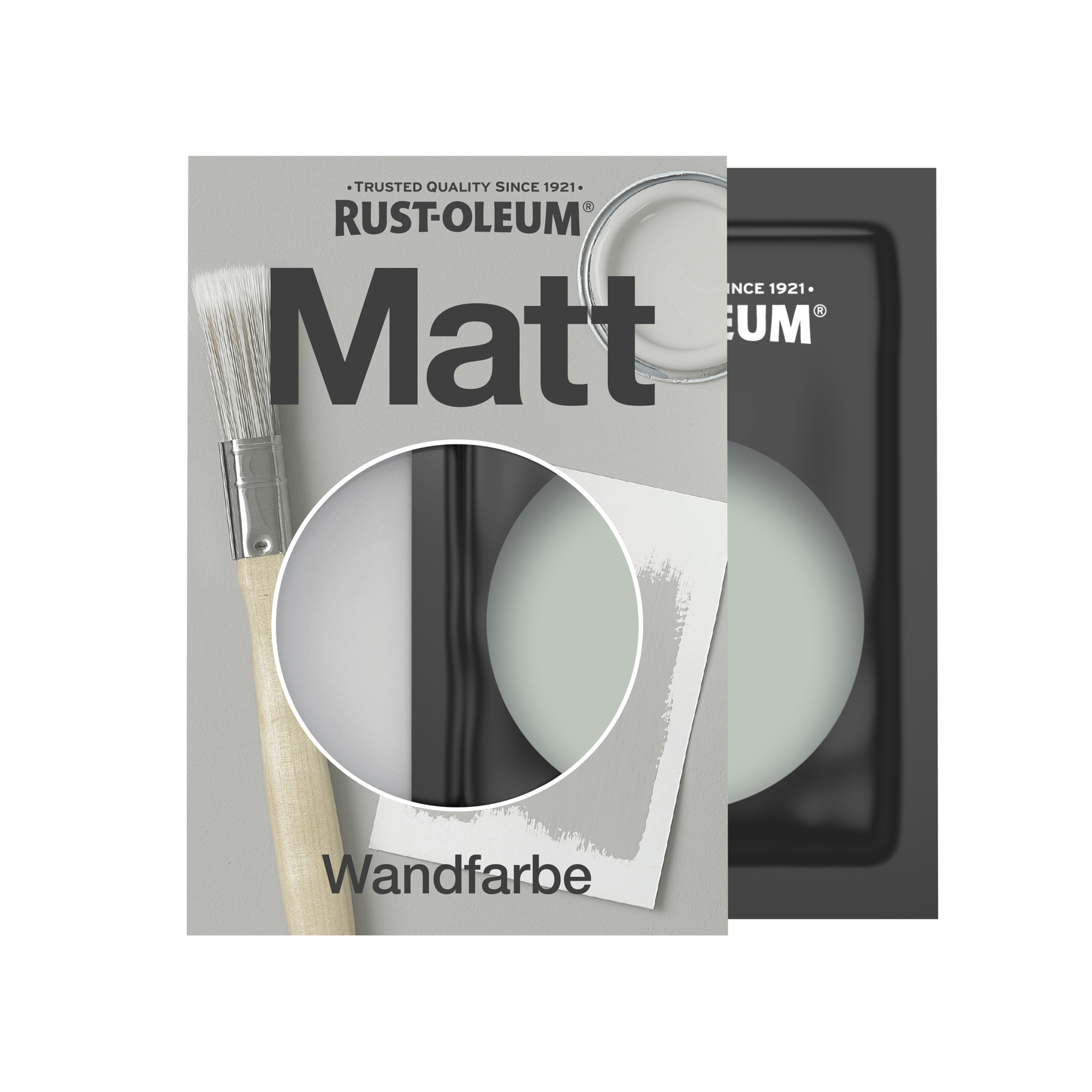 Abwaschbare matte Wandfarbe - Kreidegrün 10ml