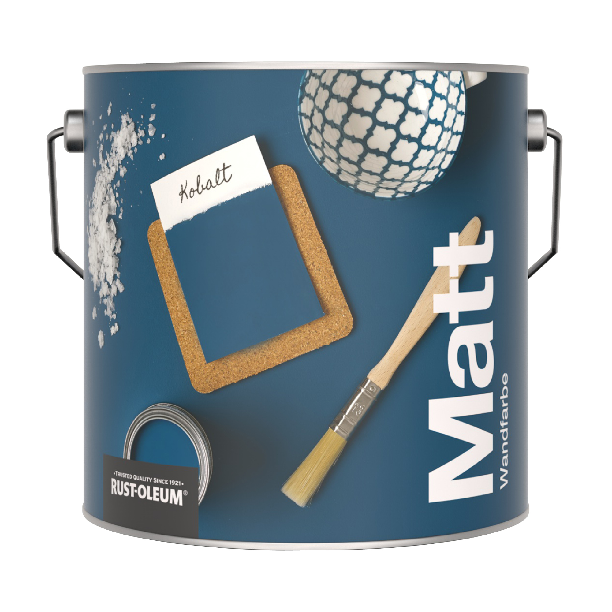 Abwaschbare matte Wandfarbe - Kobalt 2.5L