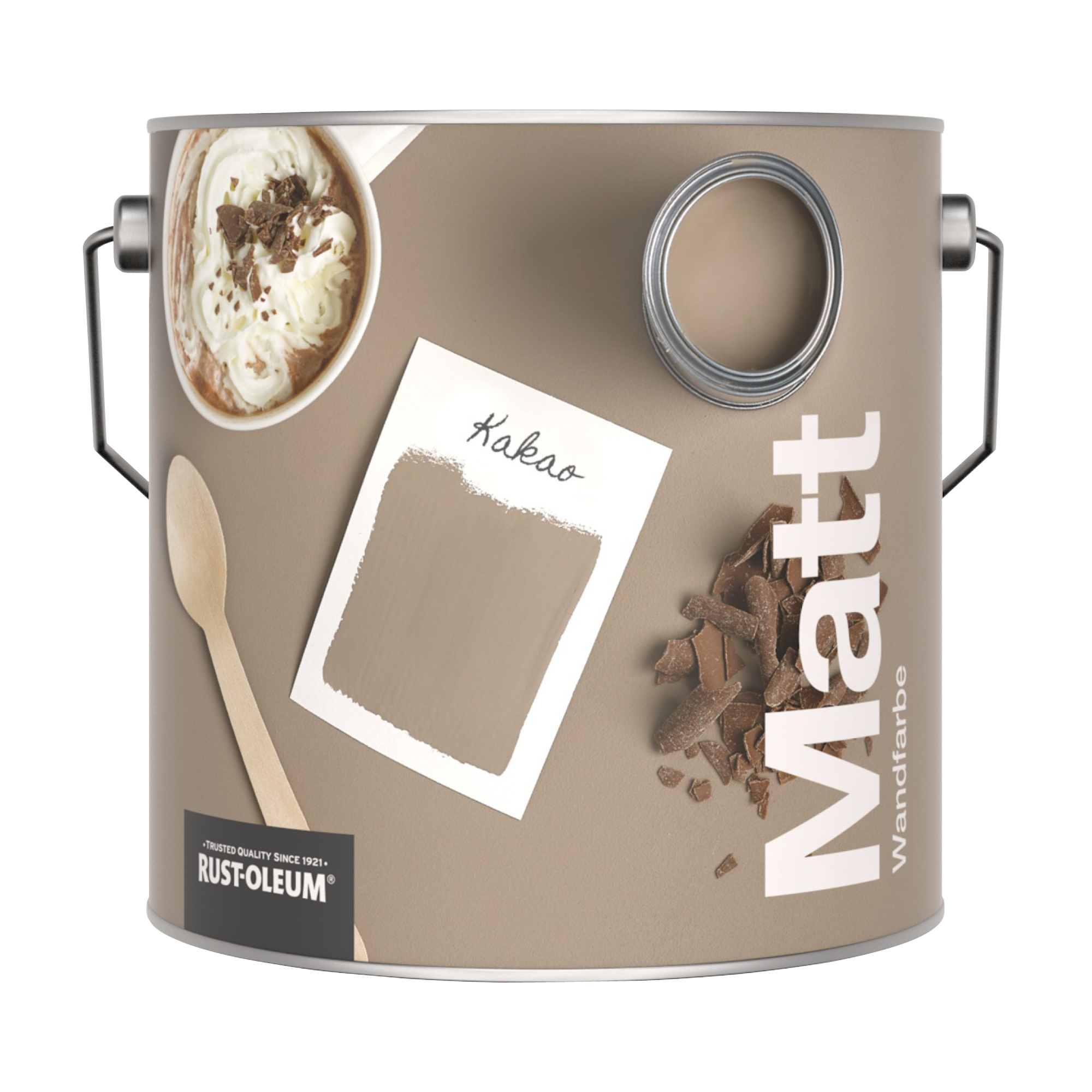 Abwaschbare matte Wandfarbe - Kakao 2.5L