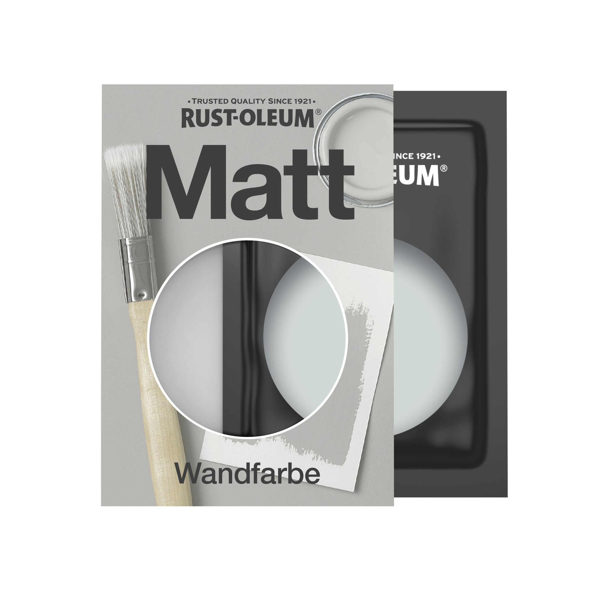 Abwaschbare matte Wandfarbe - Taubengrau 10ml