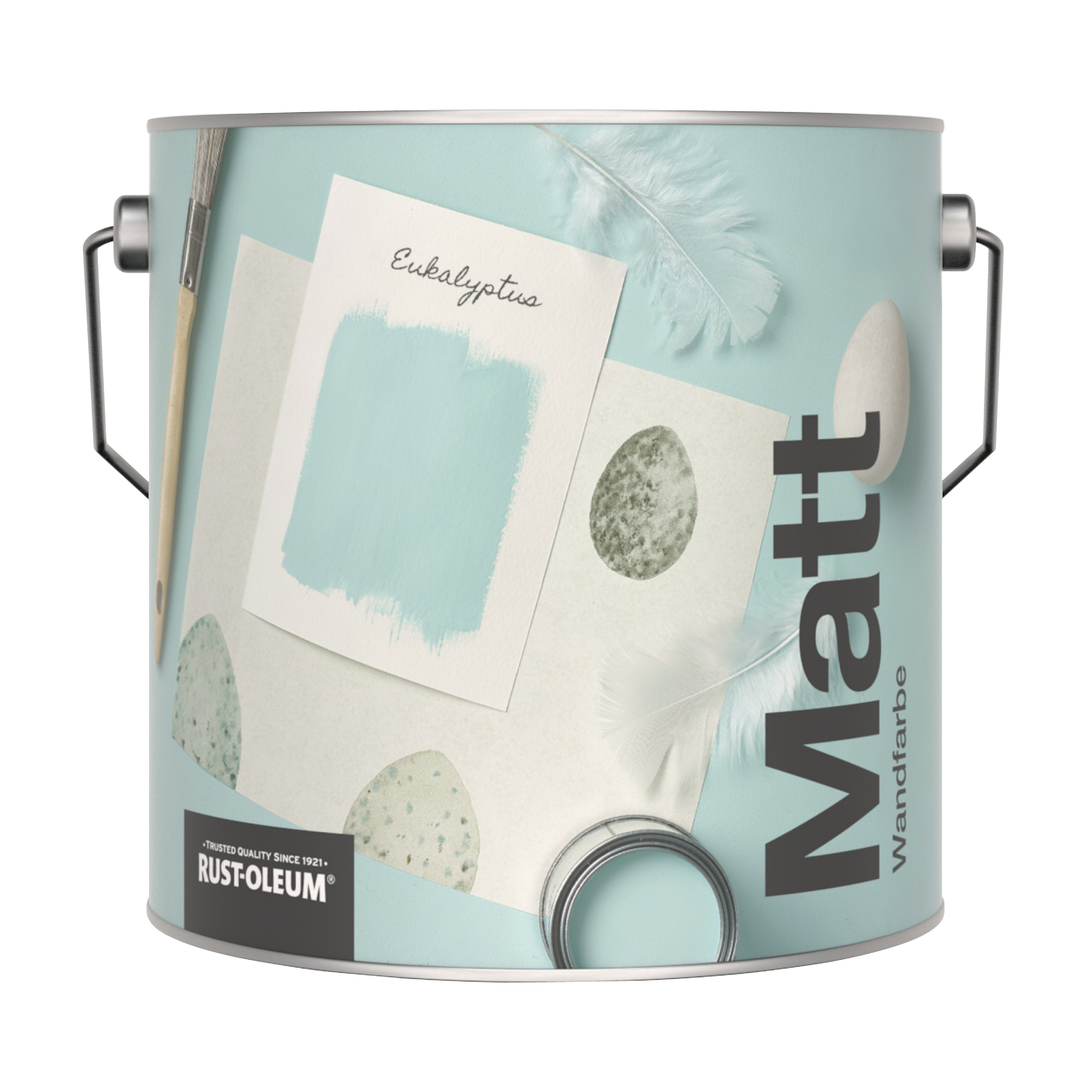 Abwaschbare matte Wandfarbe - Eukalyptus 2.5L