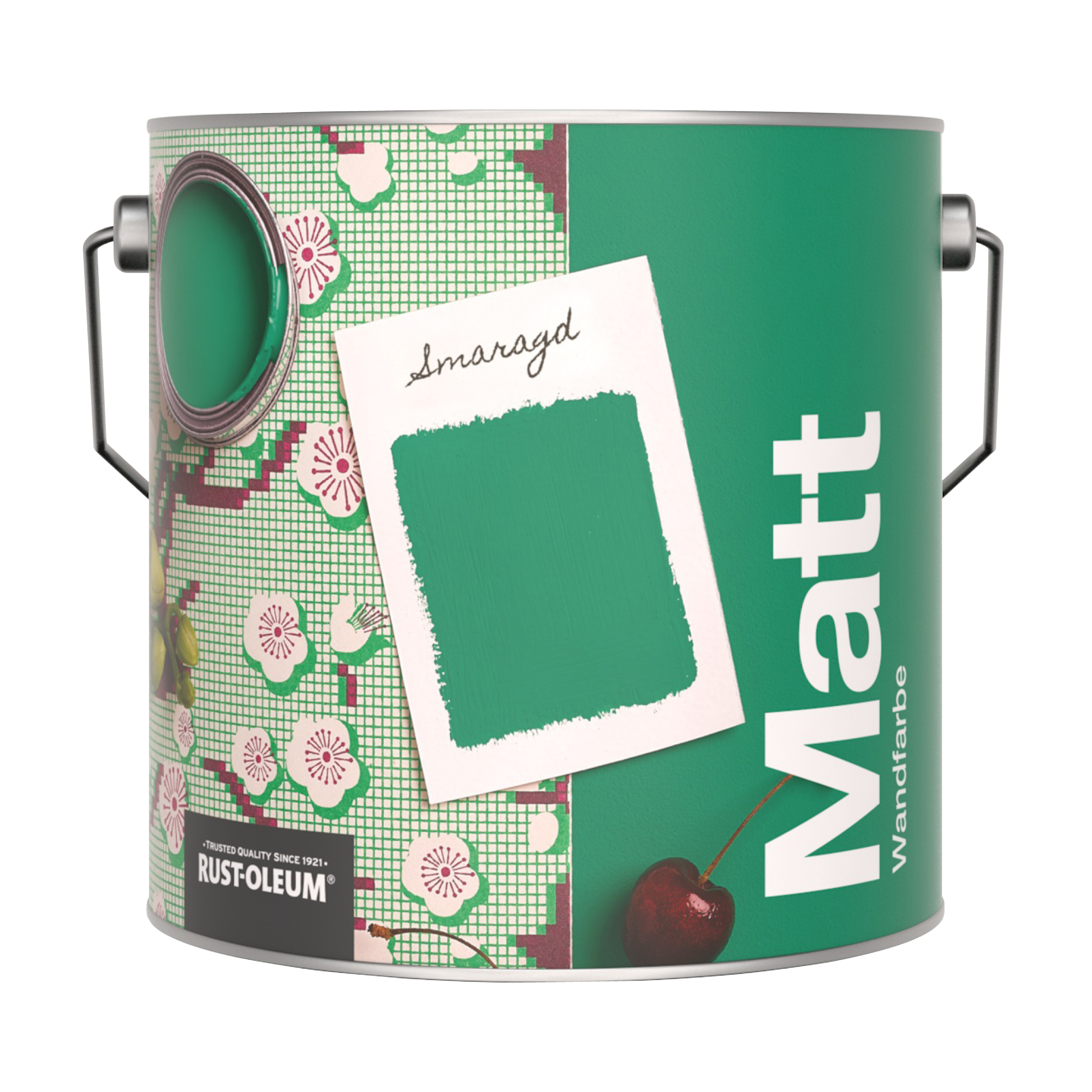 Abwaschbare matte Wandfarbe - Smaragd 2.5L