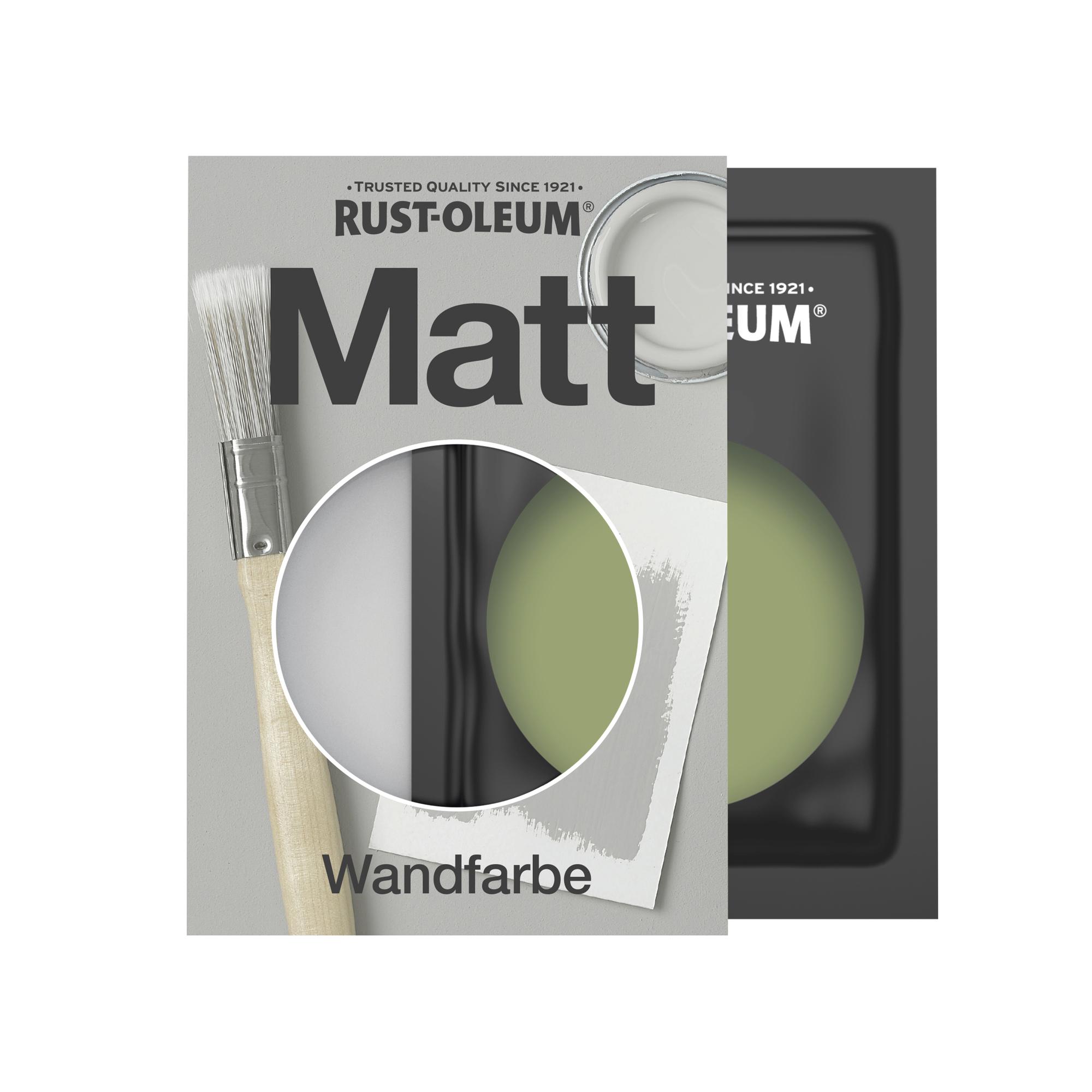 Abwaschbare matte Wandfarbe - Laubgrün 10ml