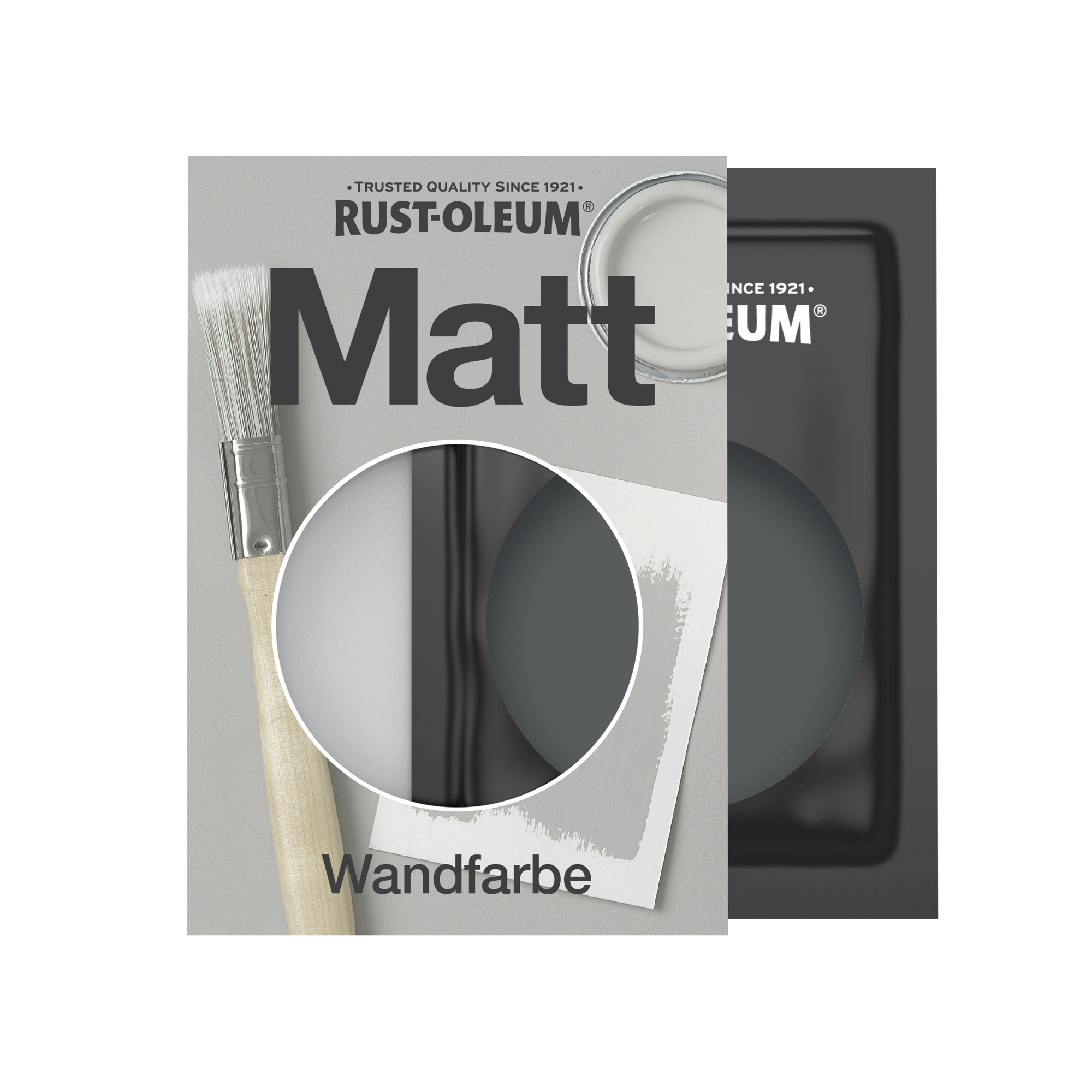 Abwaschbare matte Wandfarbe - Graphit 10ml