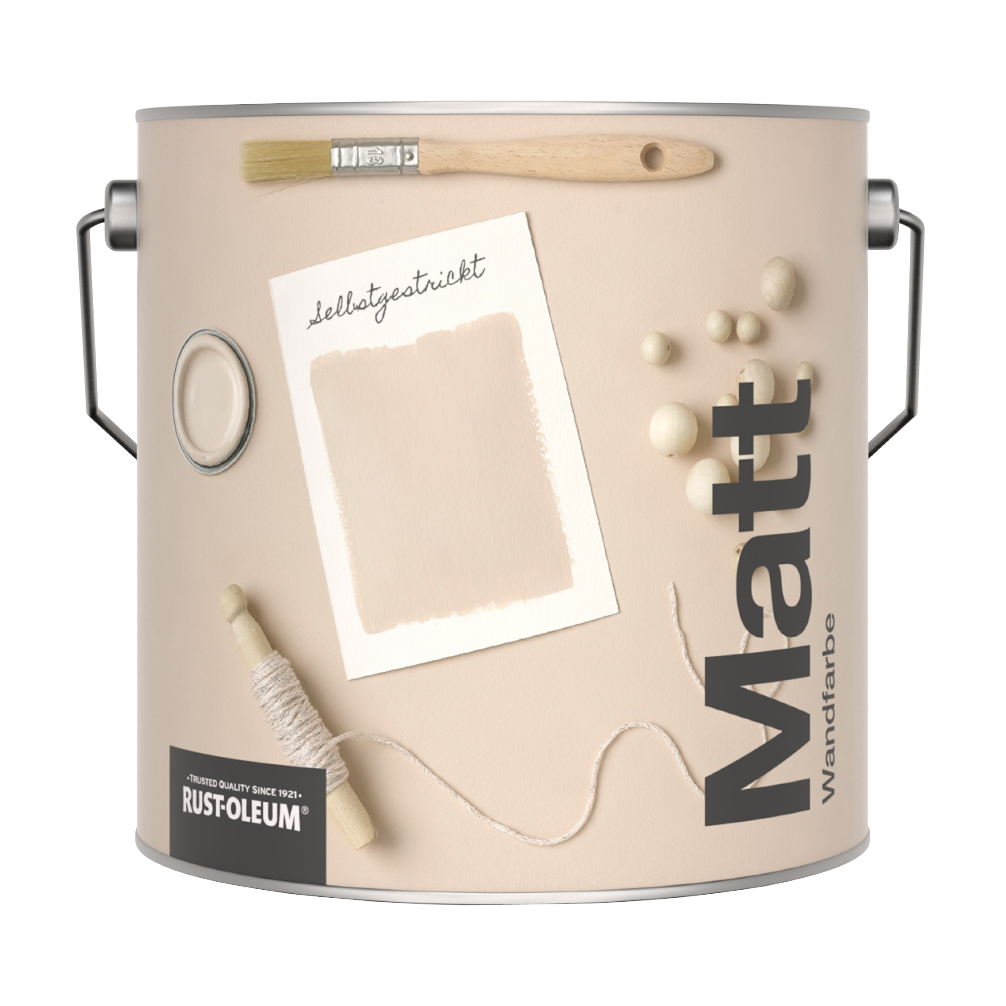 Abwaschbare matte Wandfarbe - Selbstgestrickt 2.5L