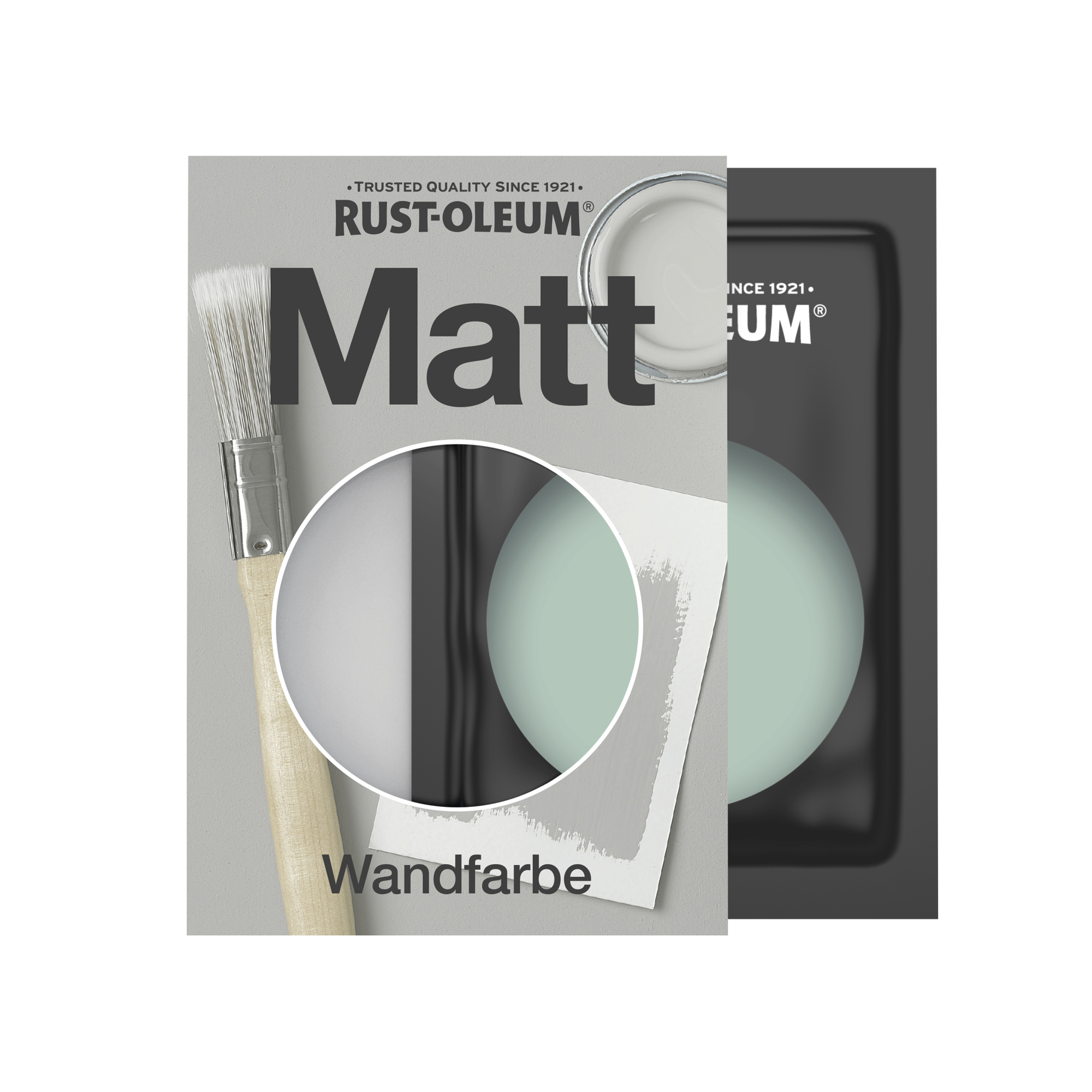 Abwaschbare matte Wandfarbe - Pastellgrün 10ml