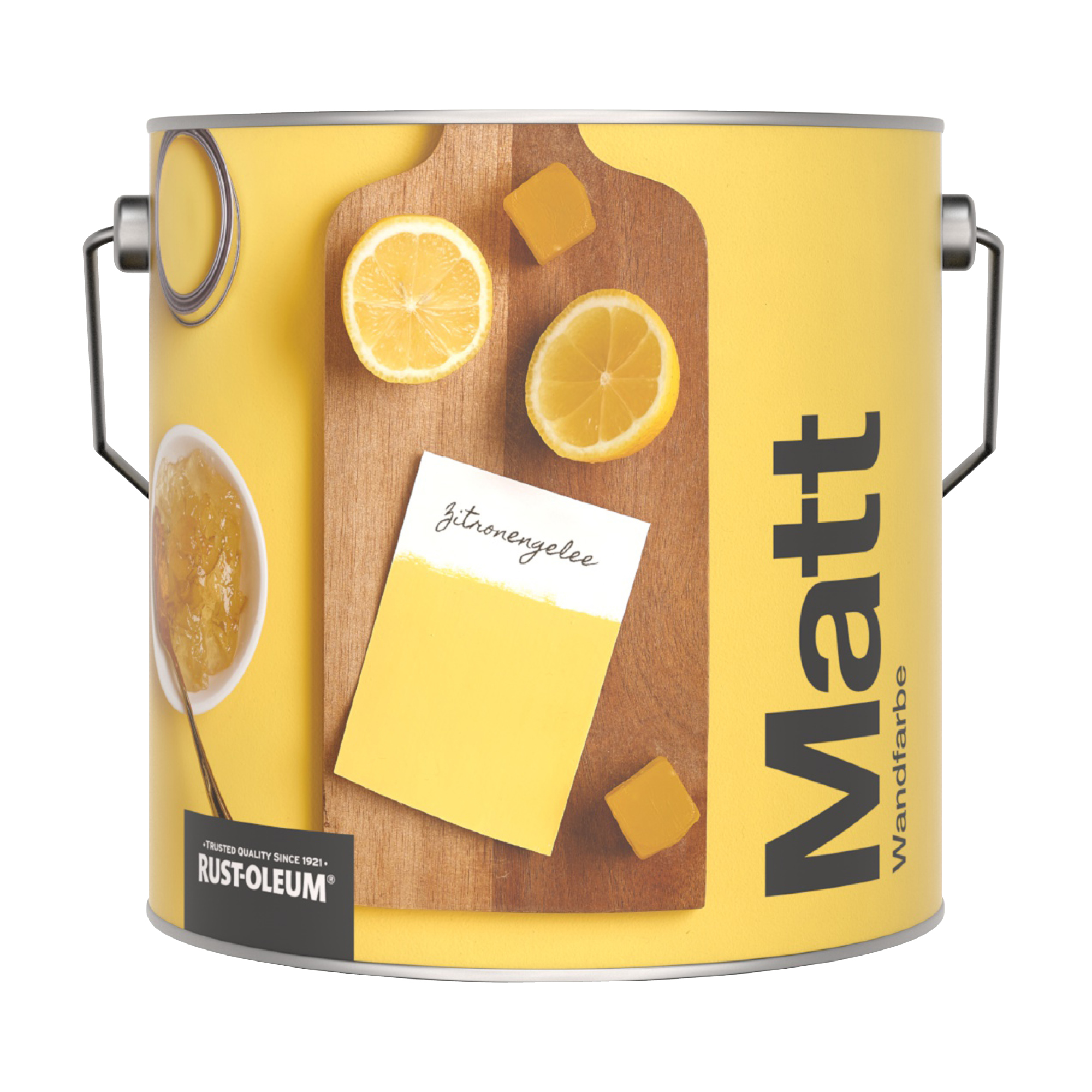 Abwaschbare matte Wandfarbe - Zitronengelee 2.5L