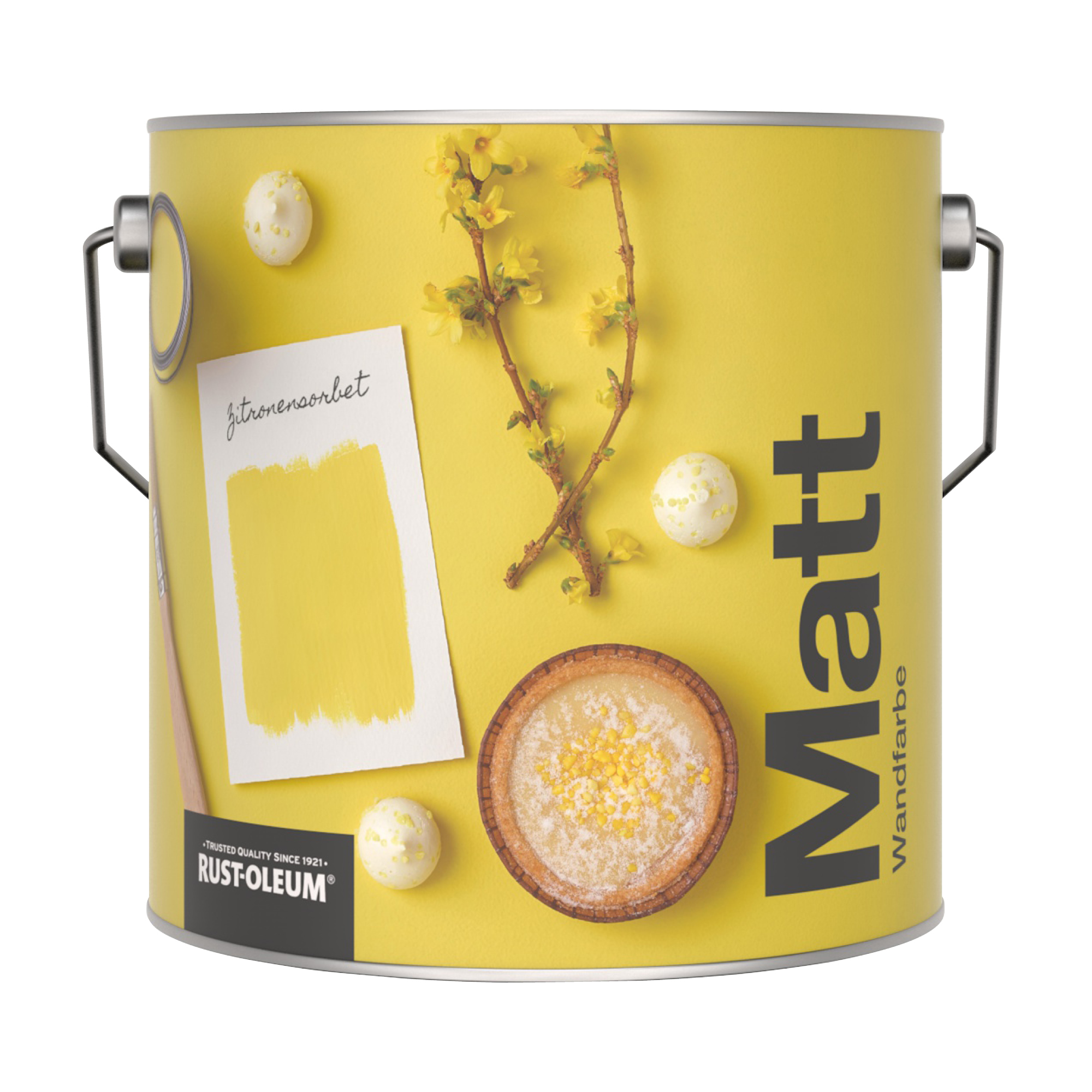 Abwaschbare matte Wandfarbe - Zitronensorbet 2.5L