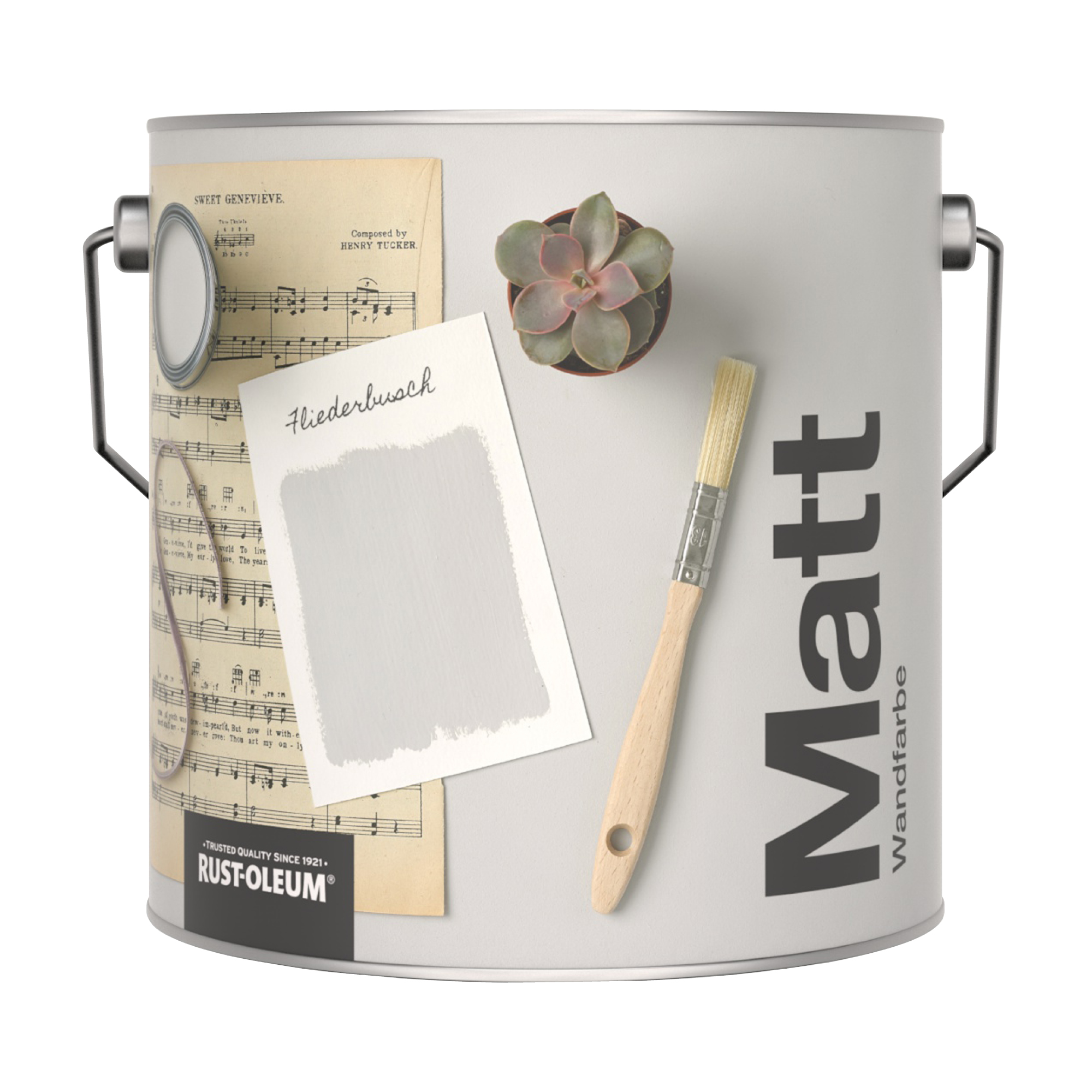 Abwaschbare matte Wandfarbe - Fliederbusch 2.5L