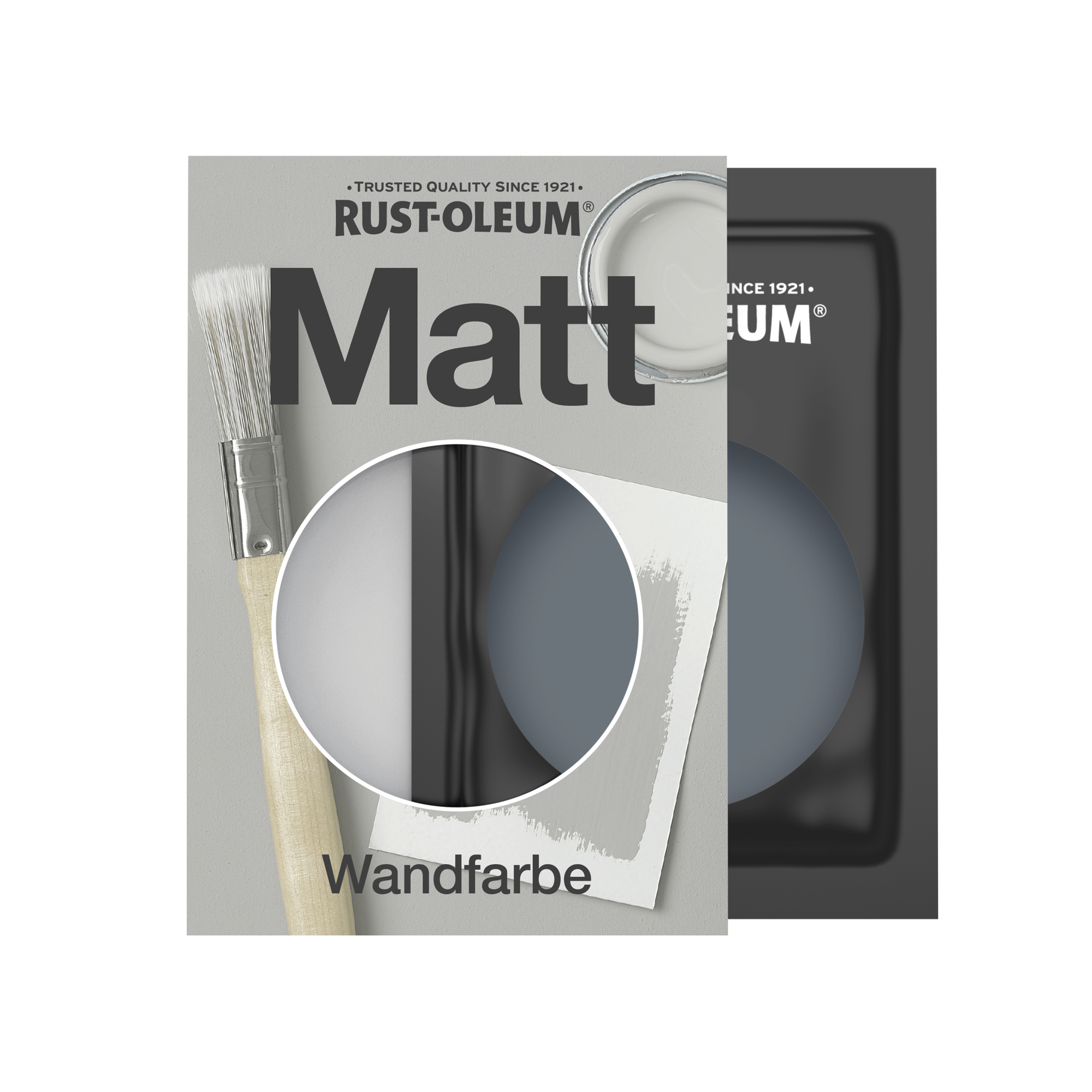 Abwaschbare matte Wandfarbe - Marinegrau 10ml