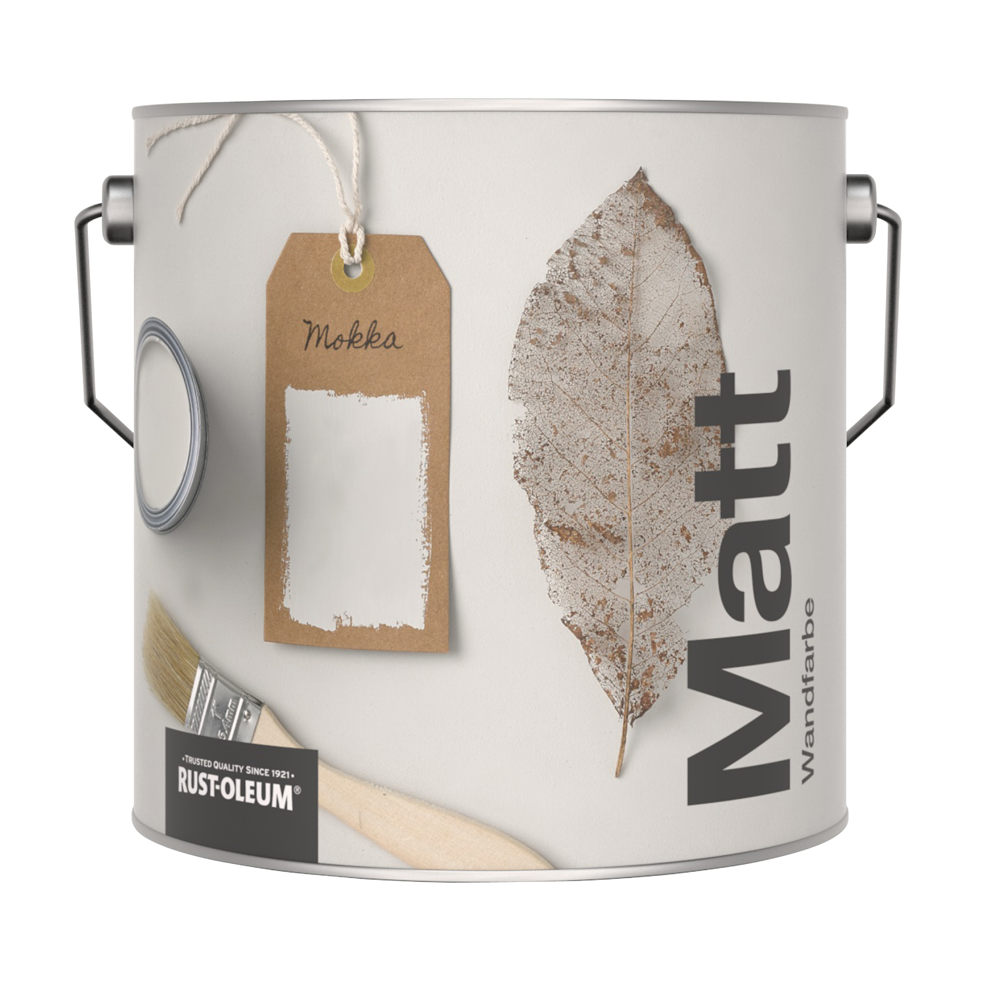 Abwaschbare matte Wandfarbe - Mokka 2.5L