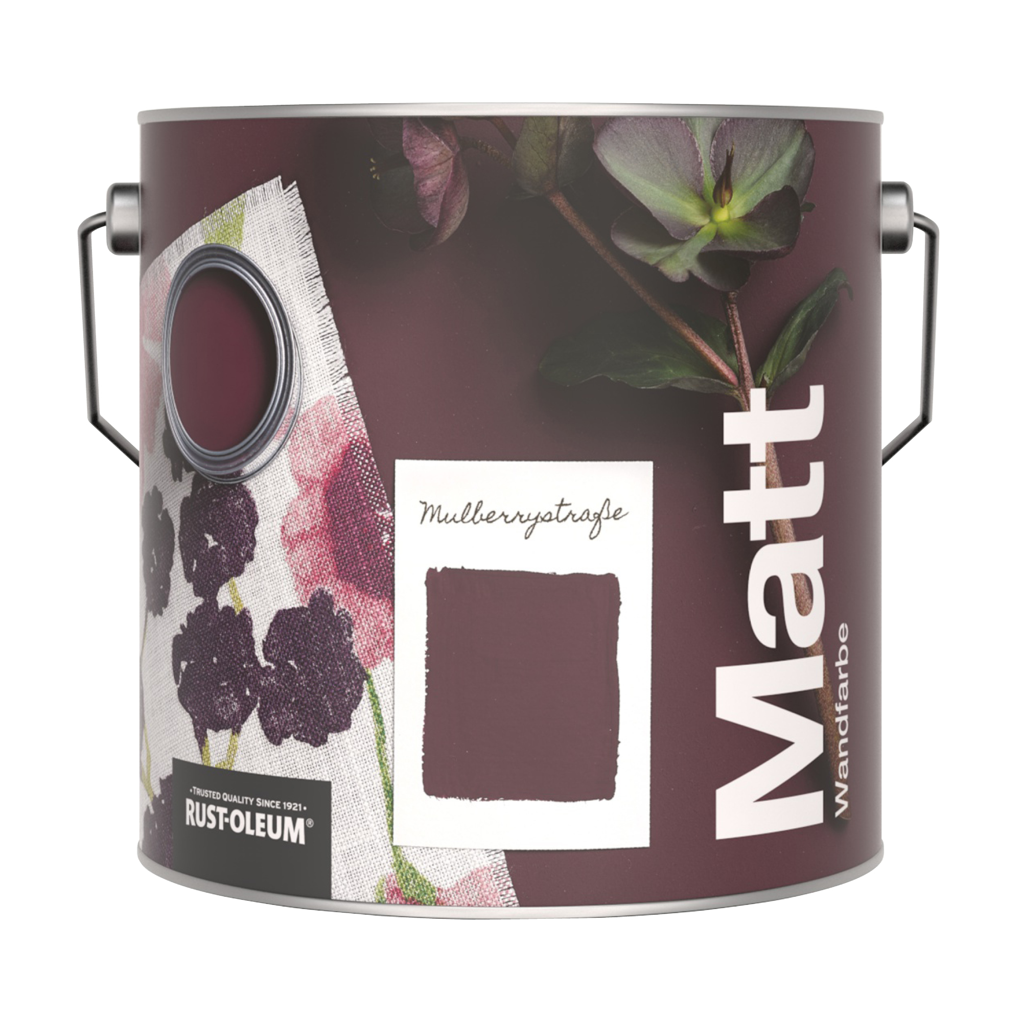 Abwaschbare matte Wandfarbe - Mulberrystraße 2.5L