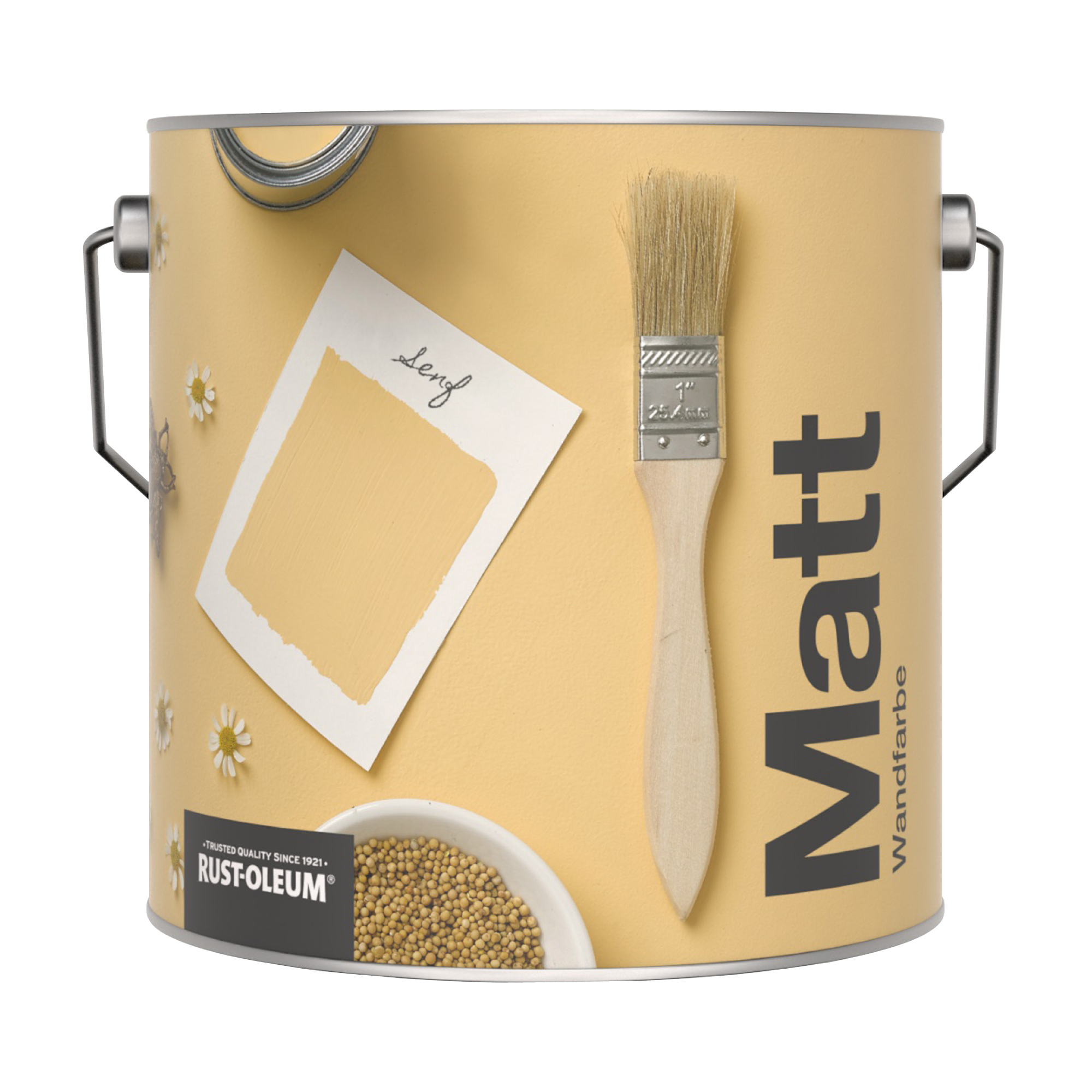 Abwaschbare matte Wandfarbe - Senf 2.5L