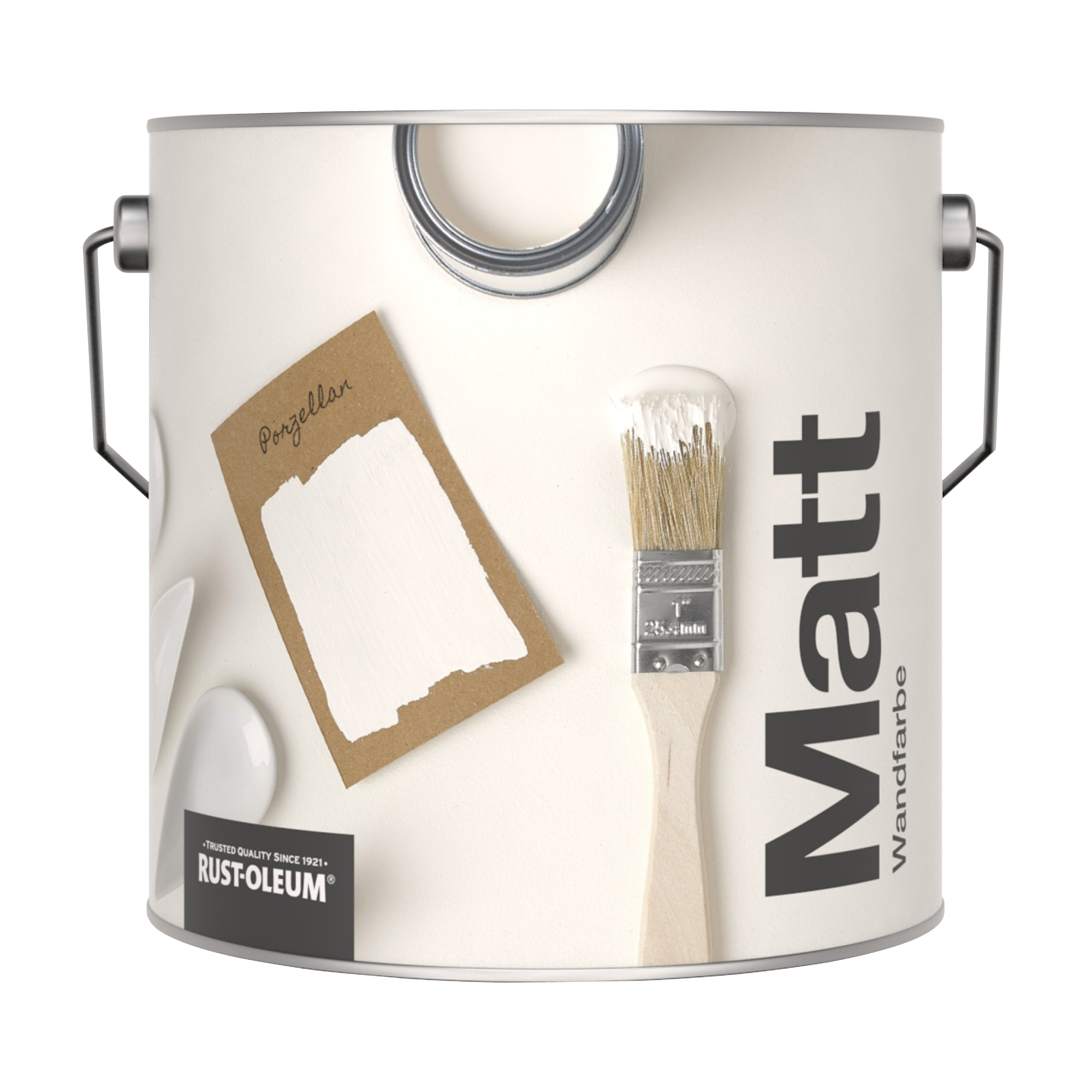 Abwaschbare matte Wandfarbe - Porzellan 2.5L