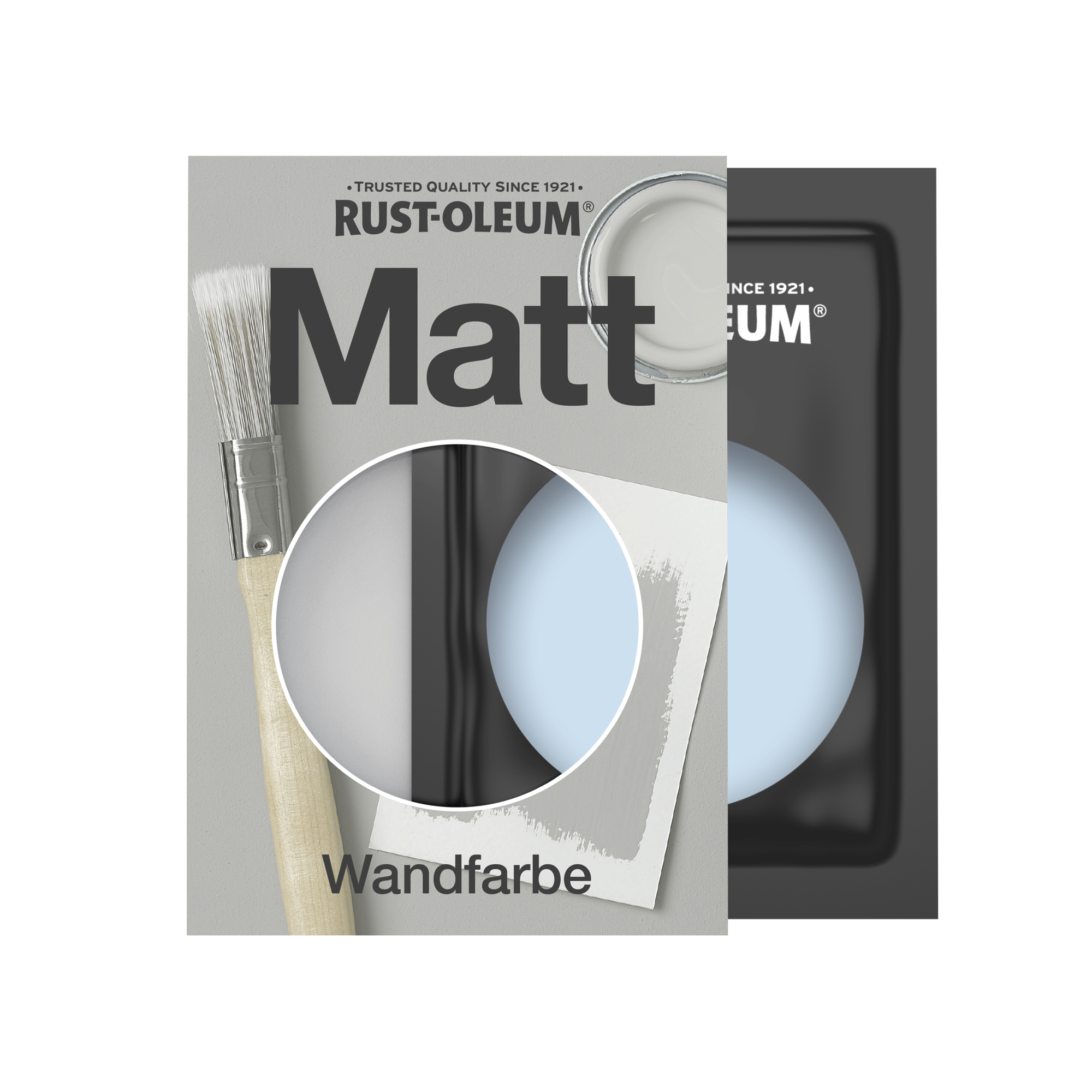 Abwaschbare matte Wandfarbe - Taubenblau 10ml