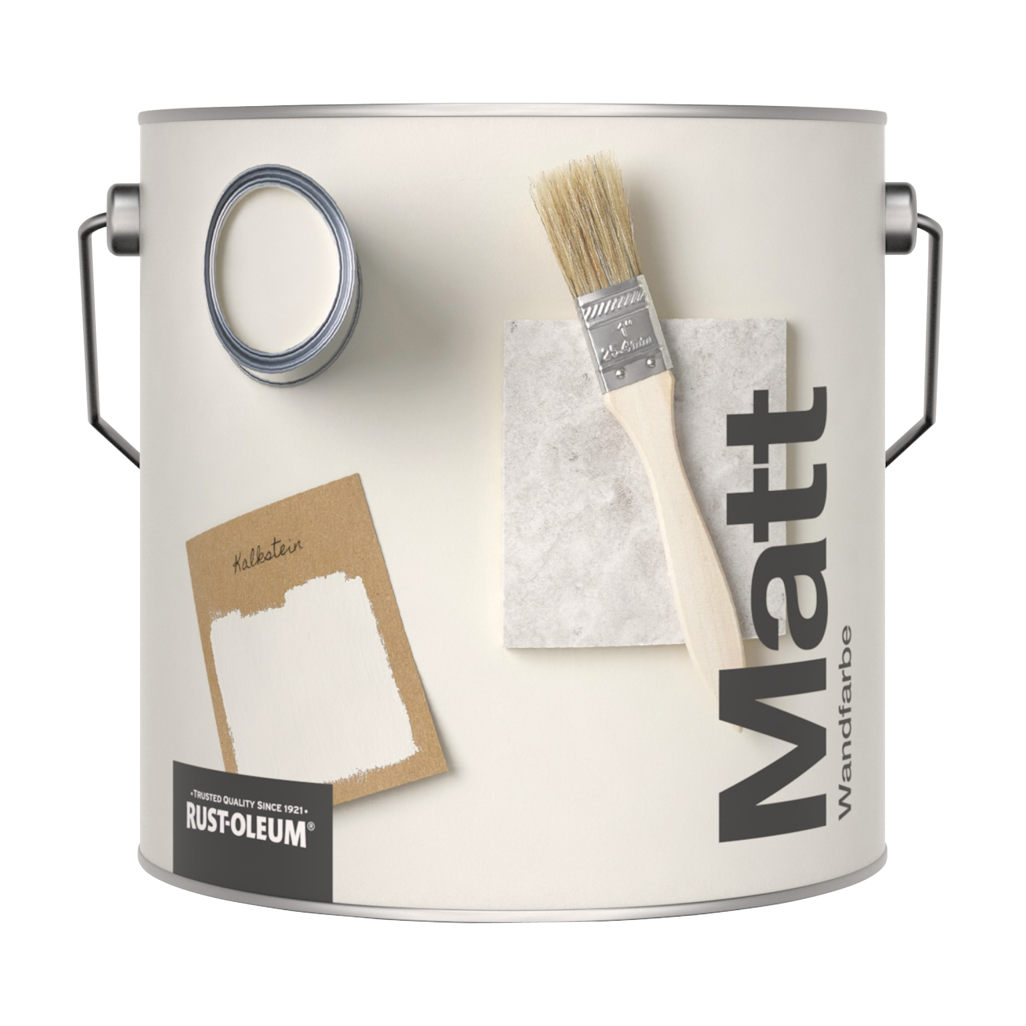 Abwaschbare matte Wandfarbe - Kalkstein 2.5L