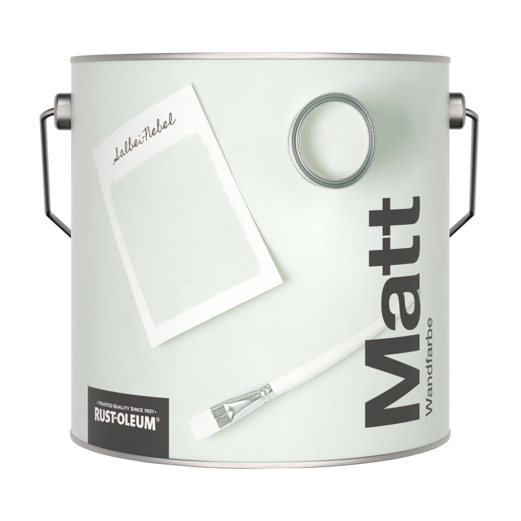 Abwaschbare matte Wandfarbe - Salbei-Nebel 2.5L