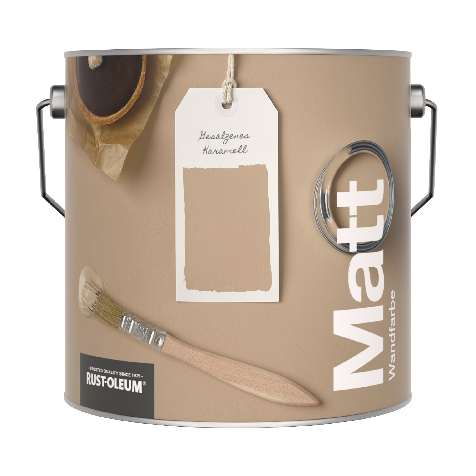 Abwaschbare matte Wandfarbe - Gesalzenes Karamell 2.5L