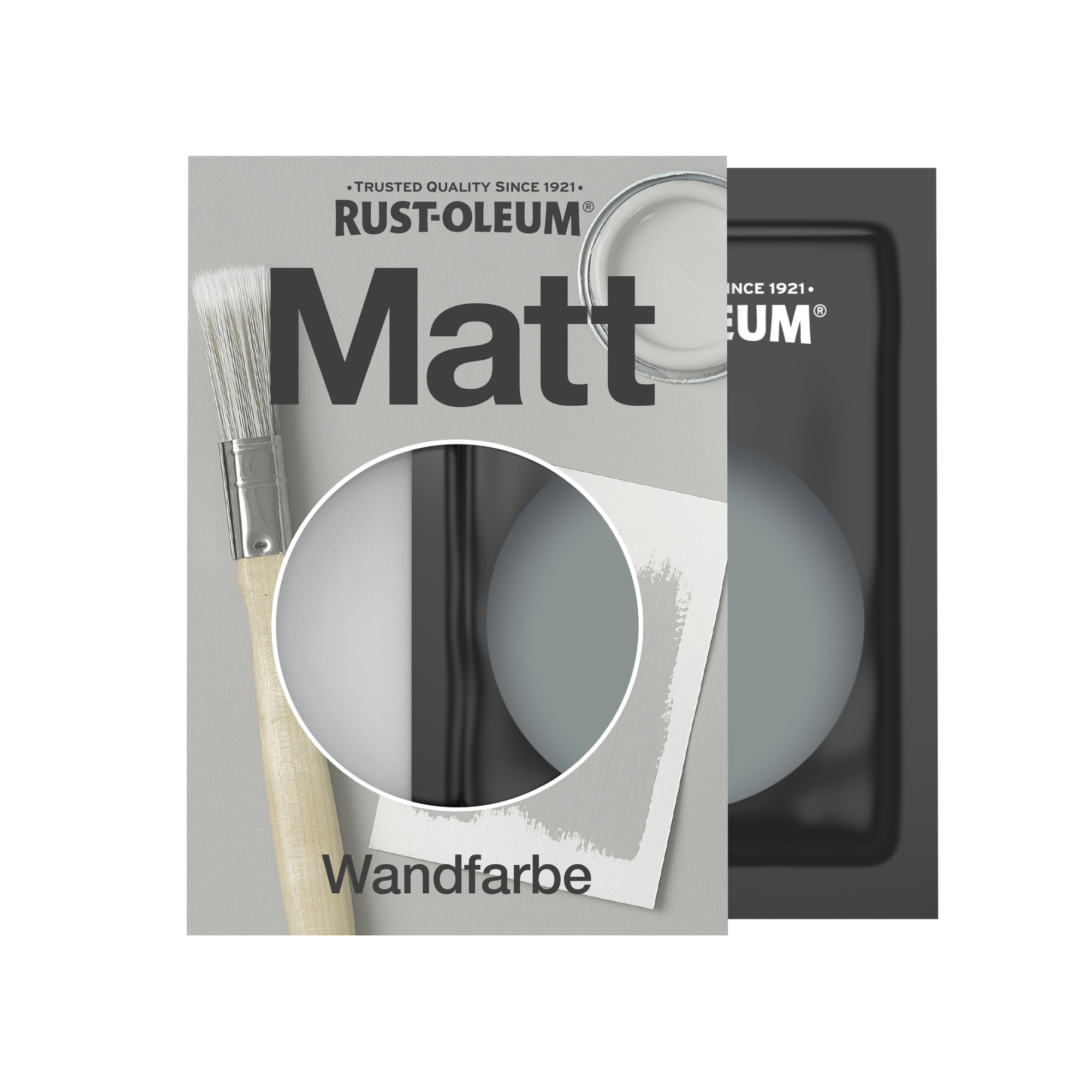 Abwaschbare matte Wandfarbe - Blaugrau 10ml