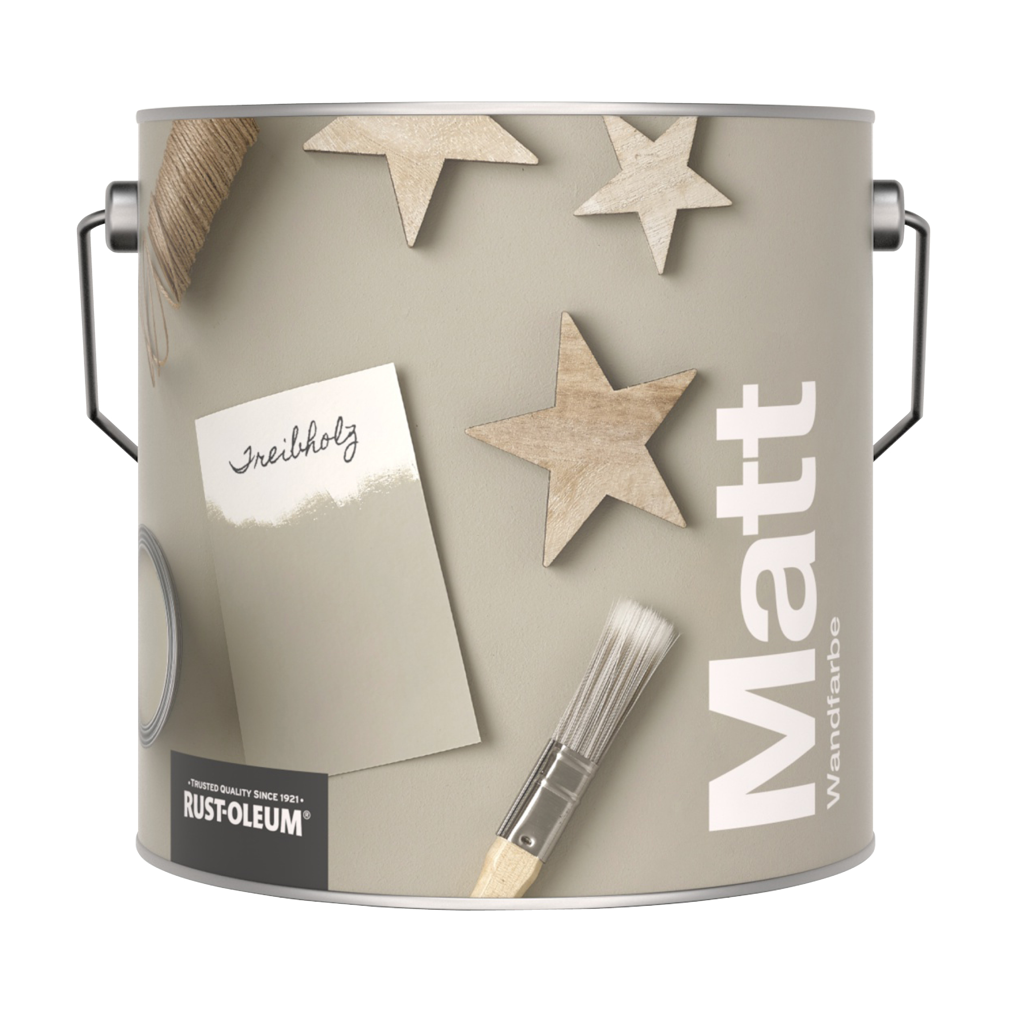 Abwaschbare matte Wandfarbe - Treibholz 2.5L