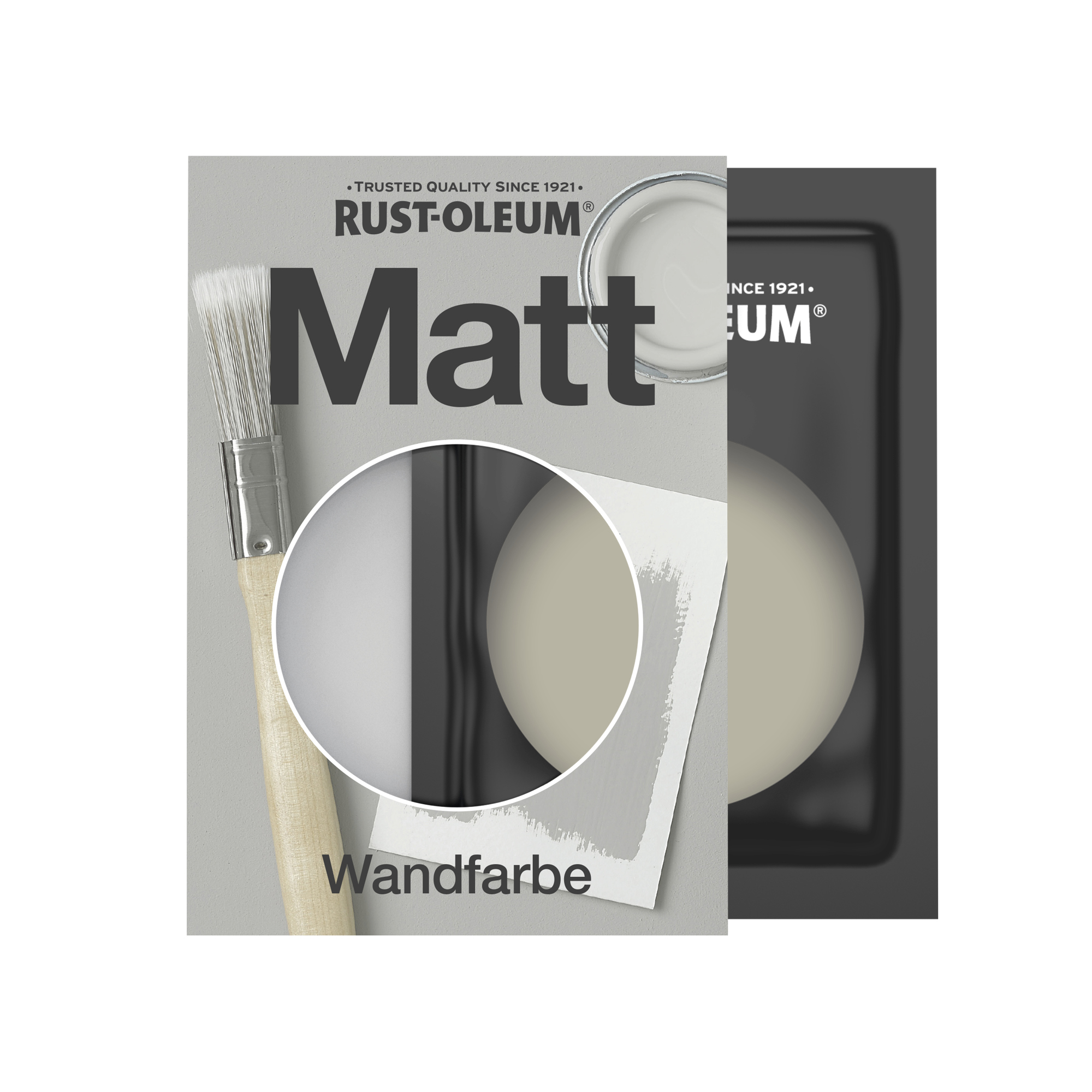 Abwaschbare matte Wandfarbe - Treibholz 10ml