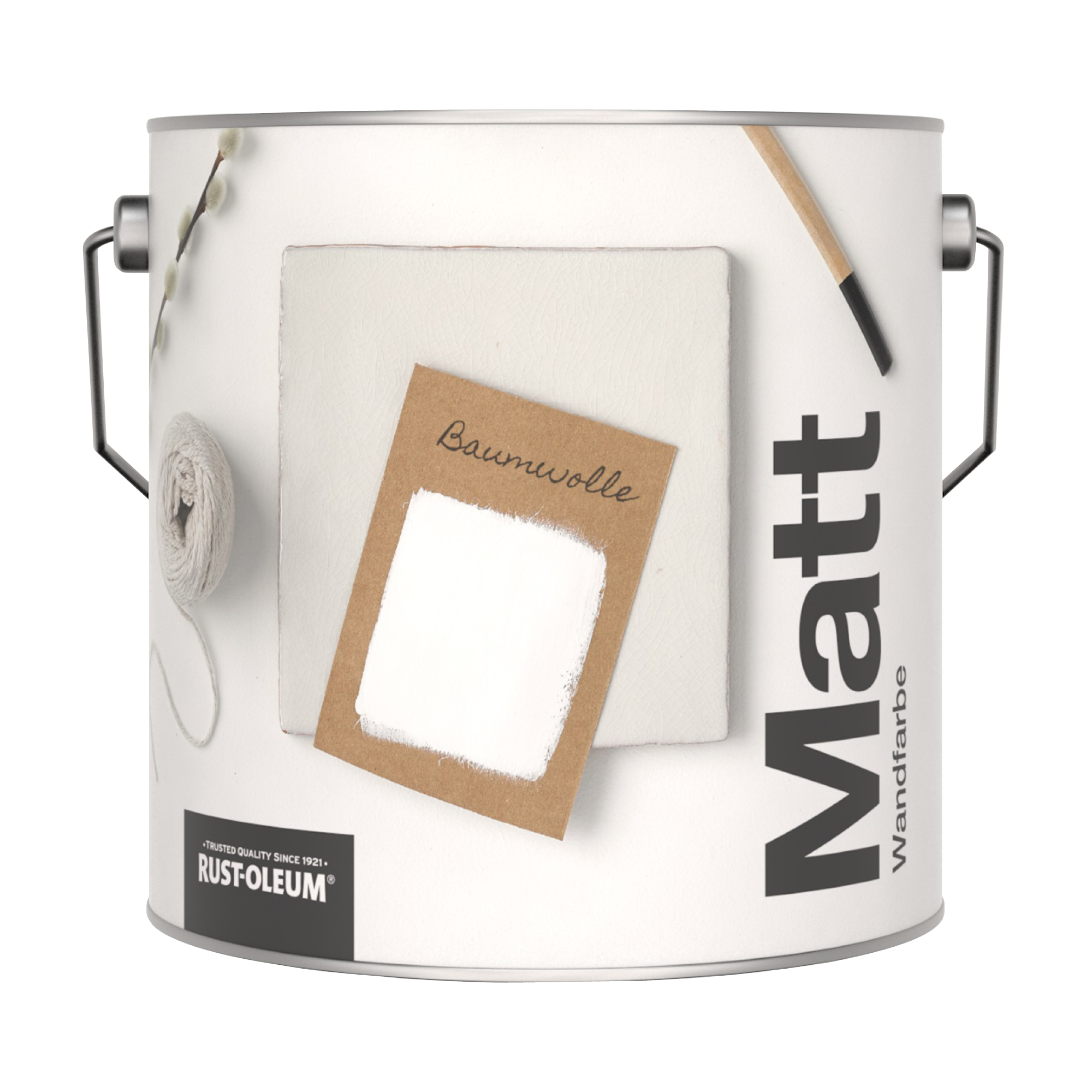 Abwaschbare matte Wandfarbe - Baumwolle 2.5L