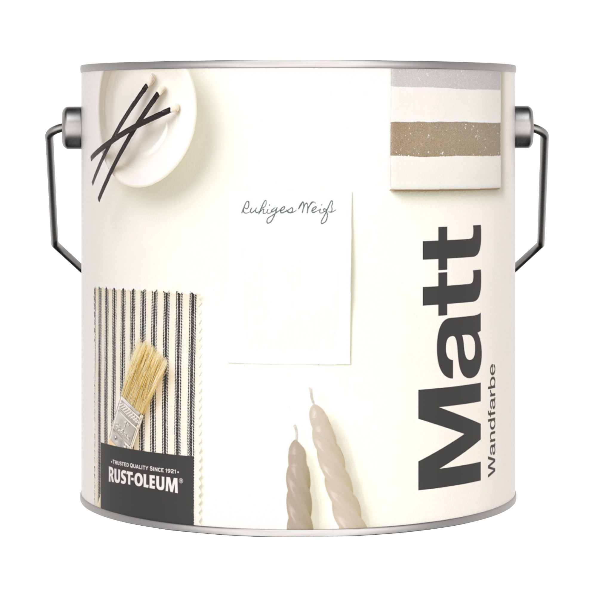 Abwaschbare matte Wandfarbe - Ruhiges Weiß 2.5L