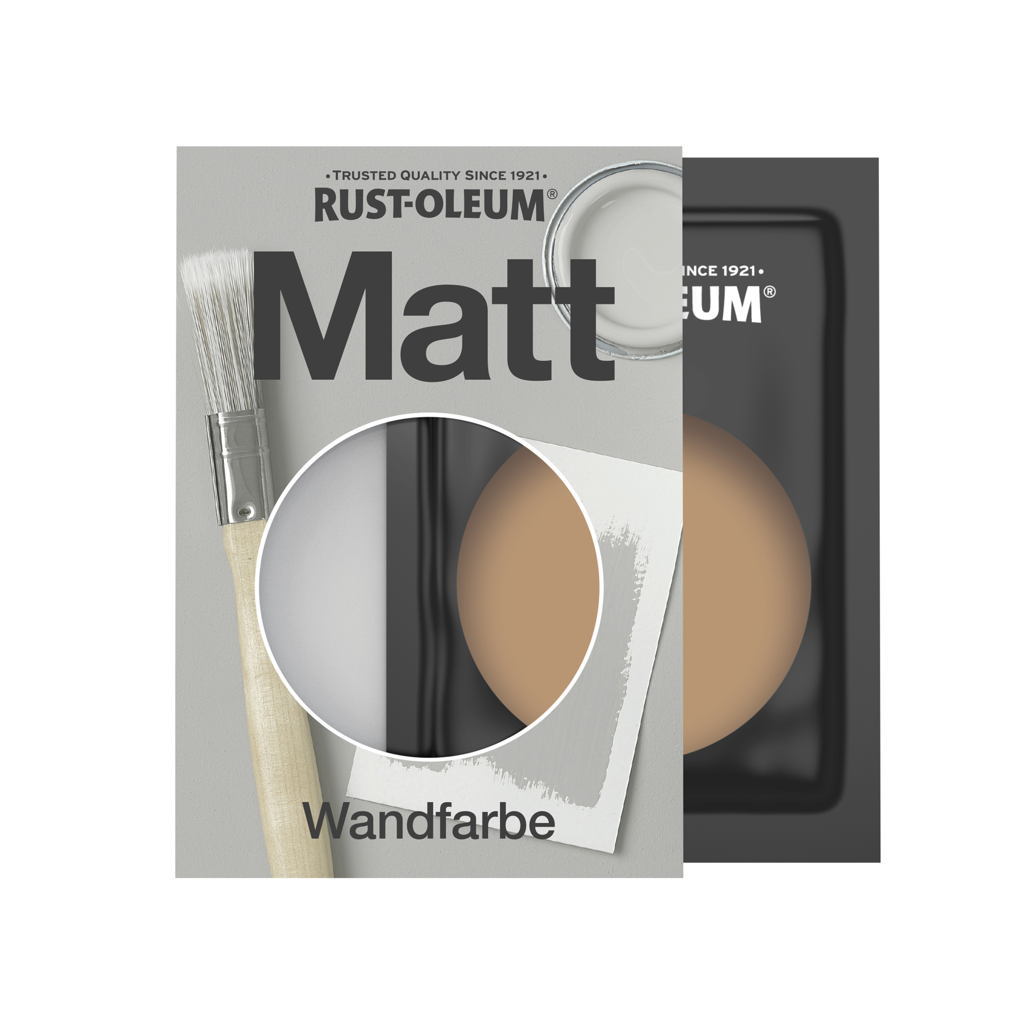 Abwaschbare matte Wandfarbe - Lehm 10ml