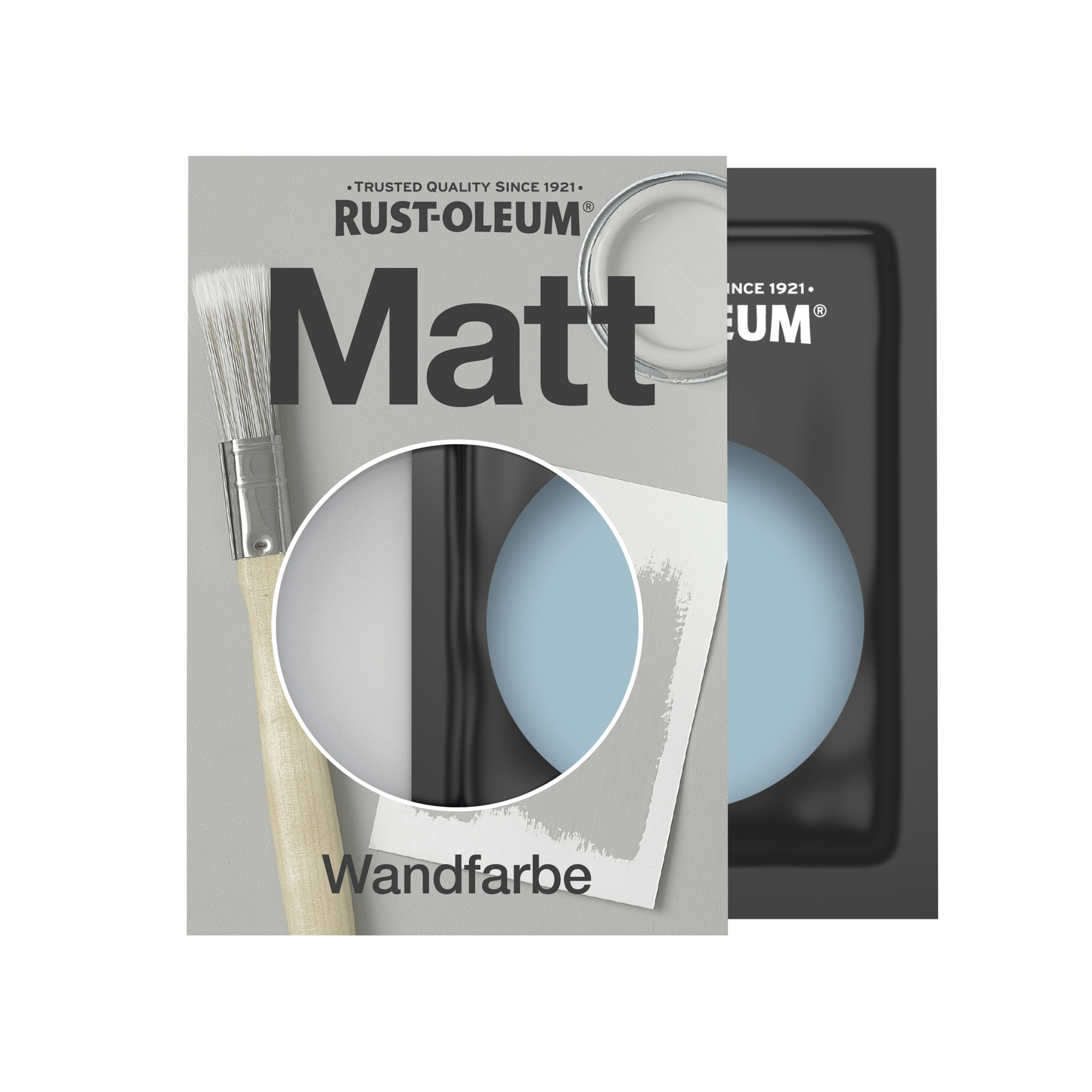 Abwaschbare matte Wandfarbe - Porzelanblau 10ml