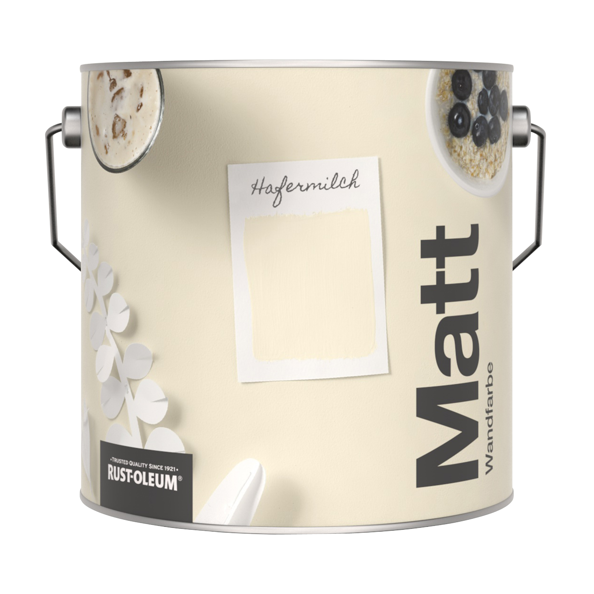 Abwaschbare matte Wandfarbe - Hafermilch 2.5L