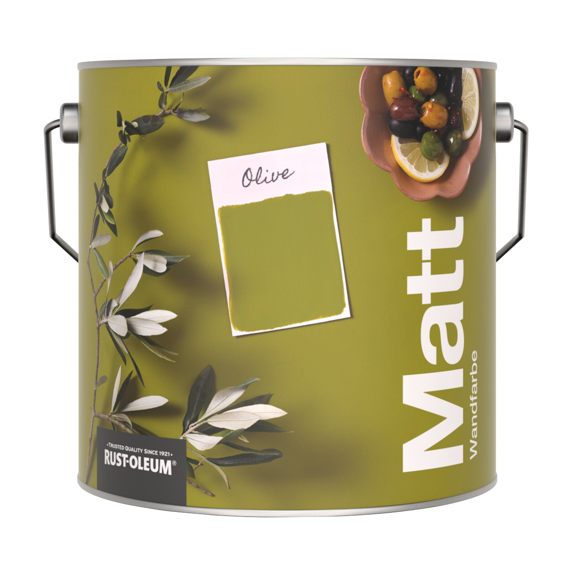 Abwaschbare matte Wandfarbe - Olive 2.5L