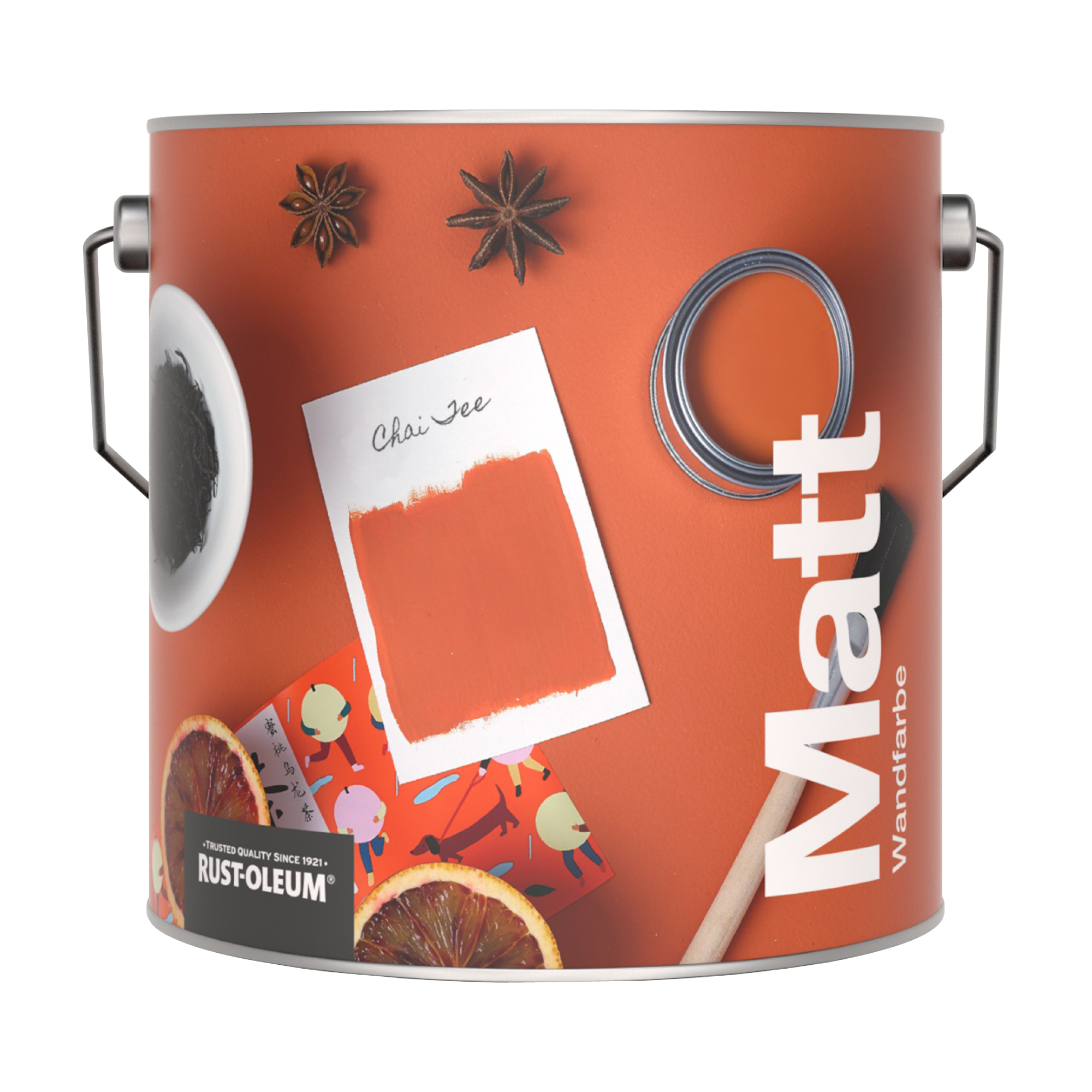 Abwaschbare matte Wandfarbe - Chai Tee 2.5L
