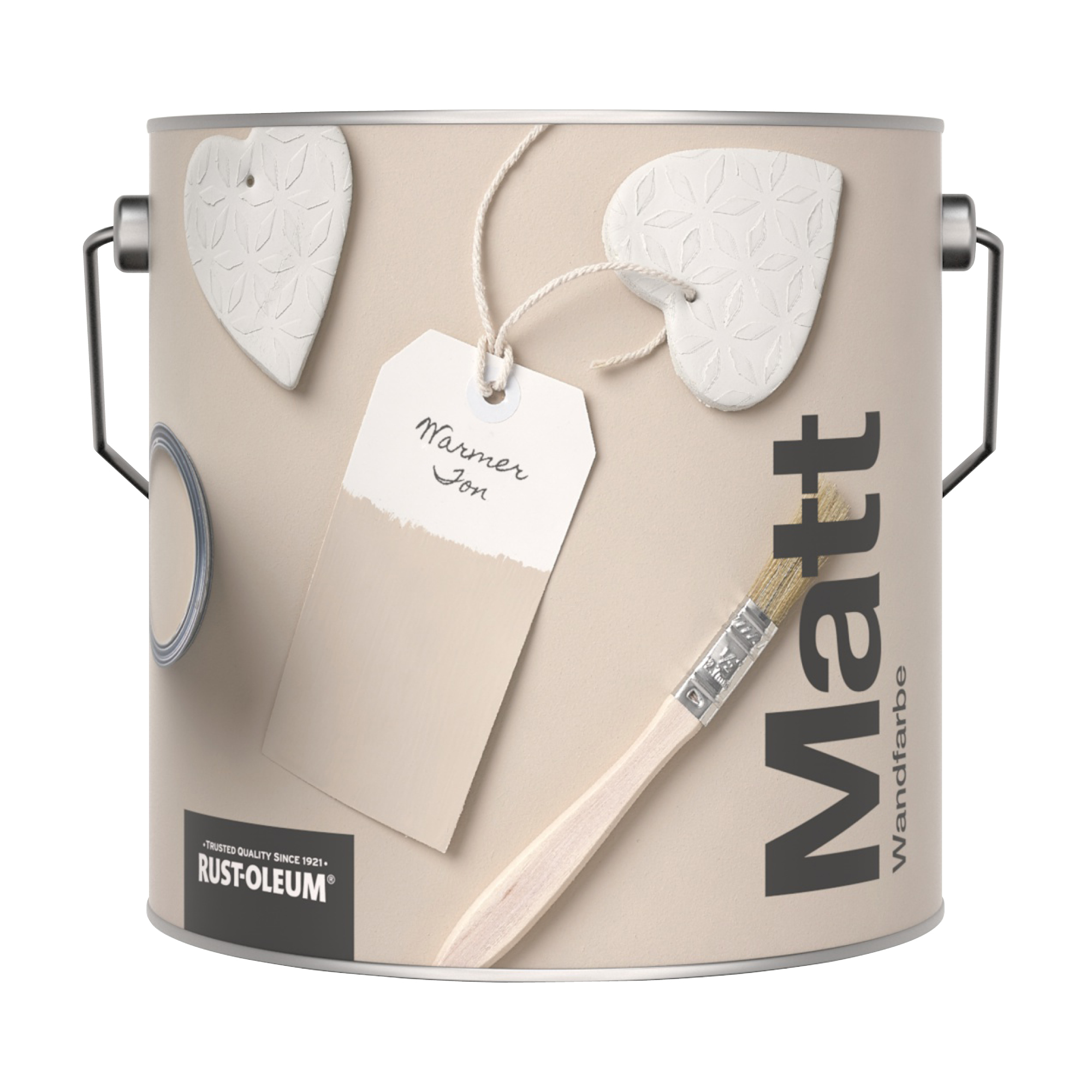 Abwaschbare matte Wandfarbe - Warmer Ton 2.5L