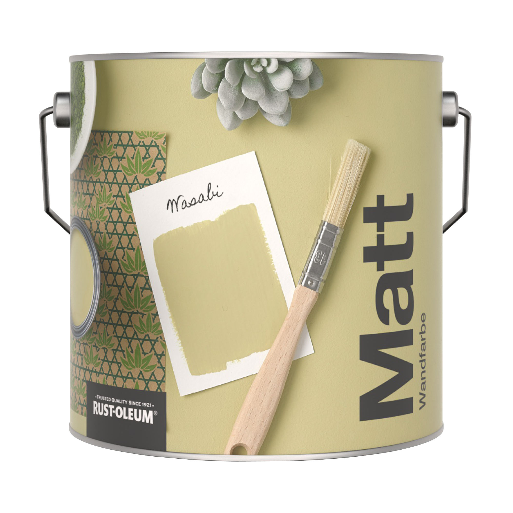 Abwaschbare matte Wandfarbe - Wasabi 2.5L