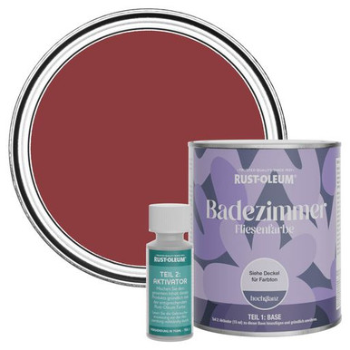Badezimmer Fliesenlack, Hochglanz - Bordeaux